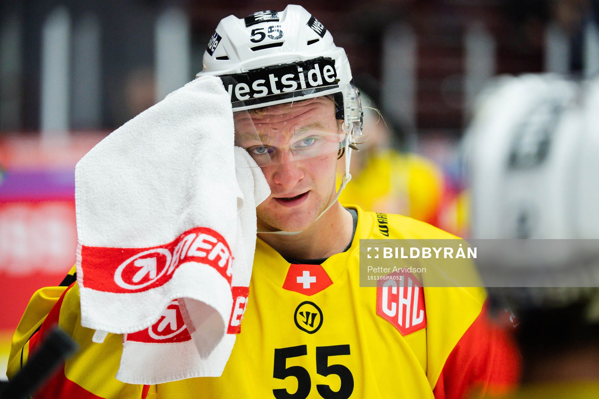 Calle Andersson of Bern looks dejected