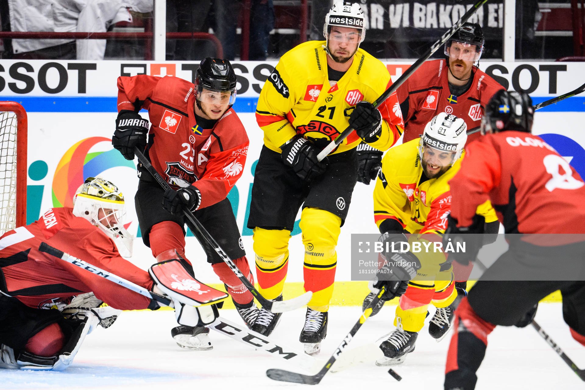 Thomas Rufenacht and Simon Moser of Bern in action infront