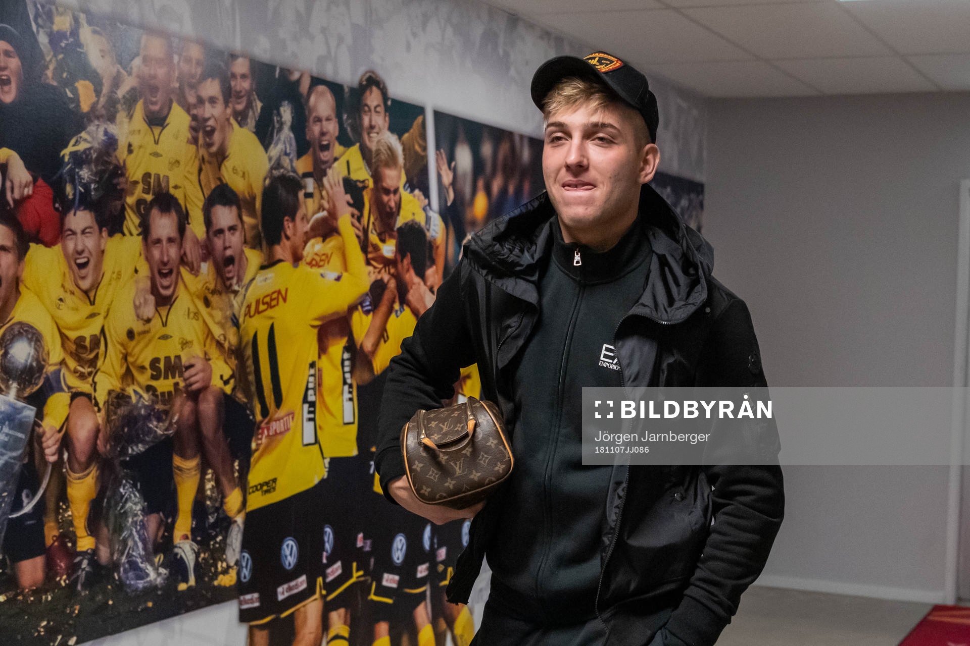 Elfsborgs spelare anländer inför fotbollsmatchen i UEFA Youth League mellan Elfsborg och Chelsea den 7 november 2018 i Borås.