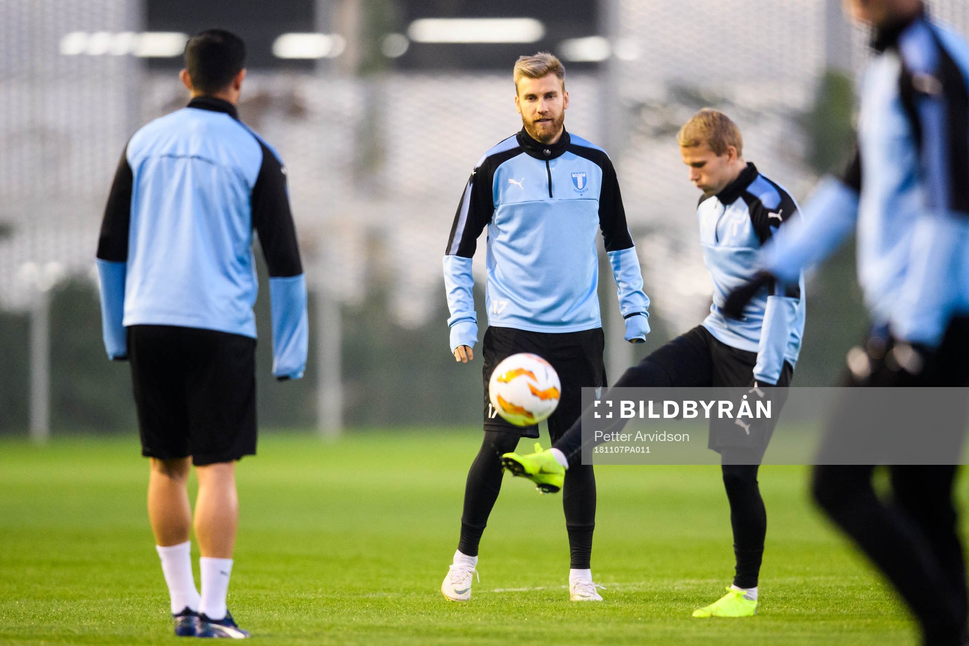 Rasmus Bengtsson and Oscar Lewicki of Malmö FF