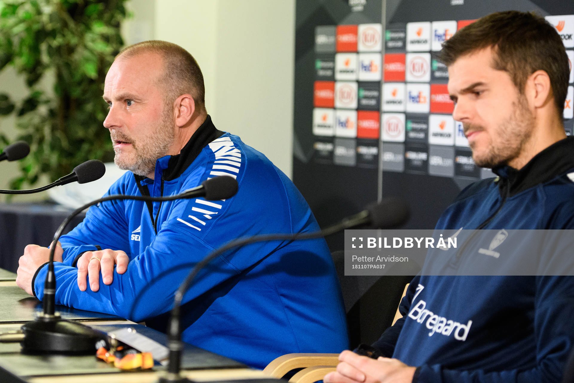 Geir Bakke, head coach and Joachim Thomassen of Sarpsborg 08