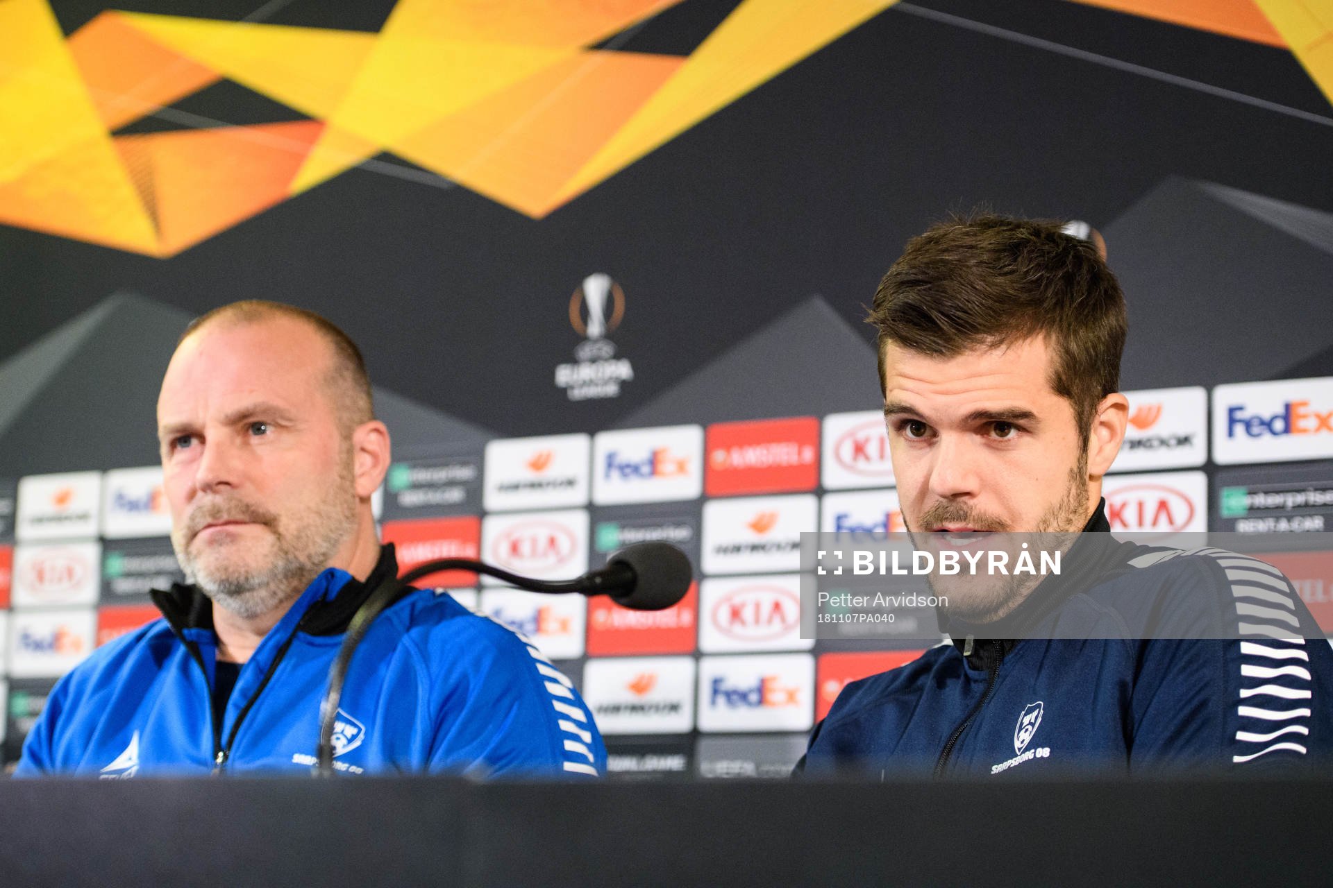 Geir Bakke, head coach and Joachim Thomassen of Sarpsborg 08