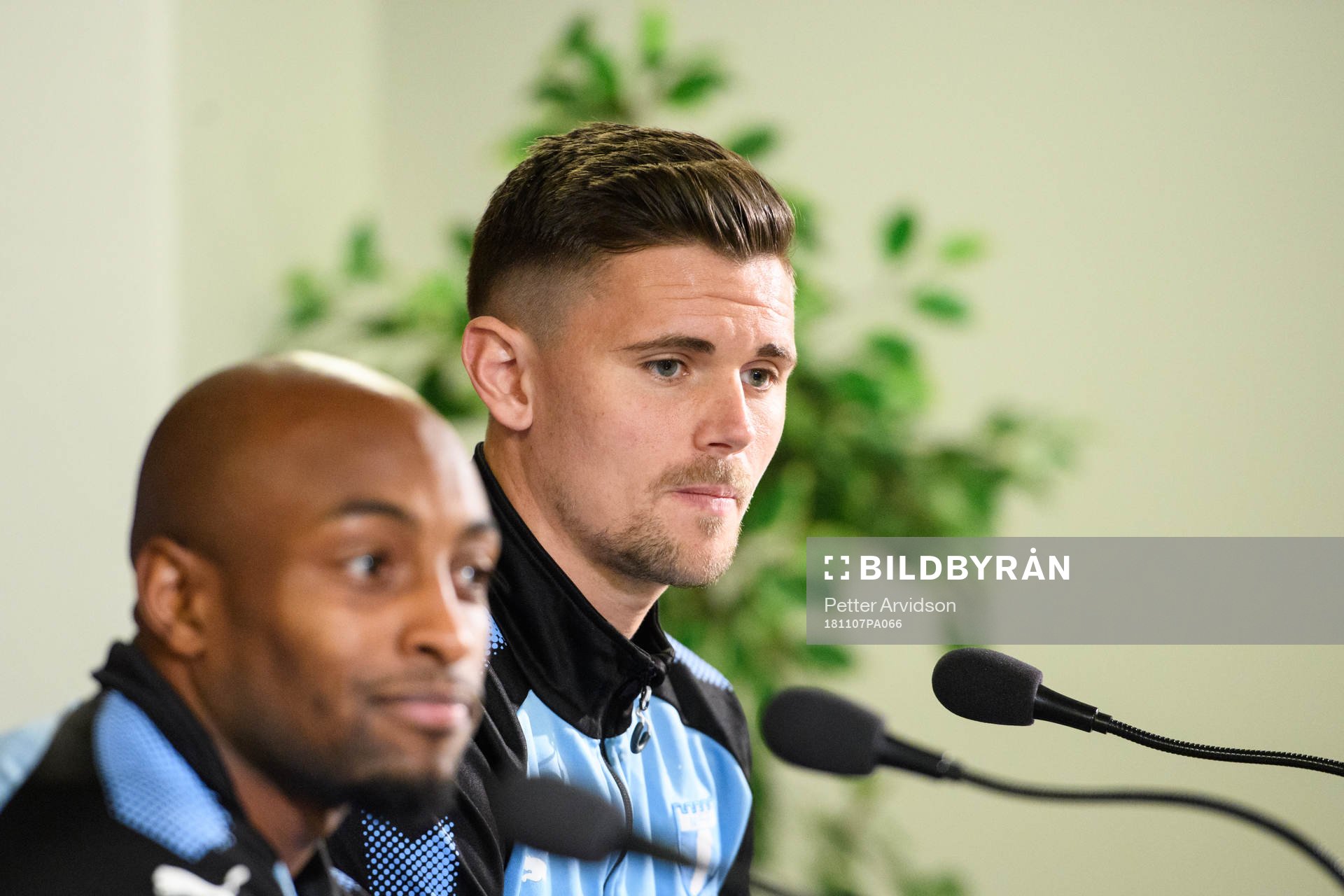 Marcus Antonsson and Fouad Bachirou of Malmö FF