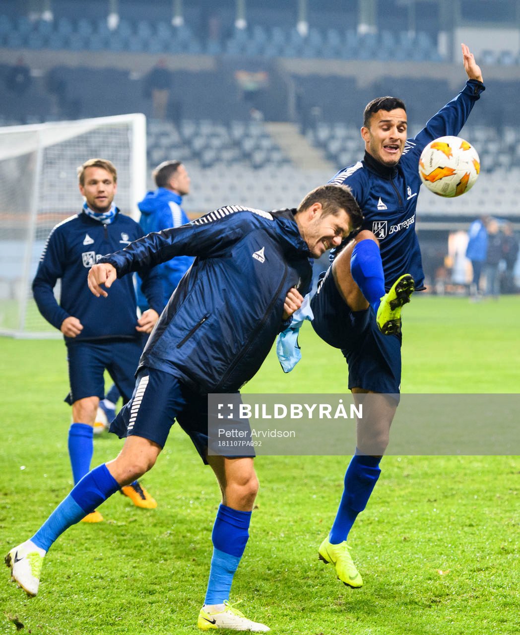 Joachim Thomassen and Harmet Singh of Sarpsborg 08