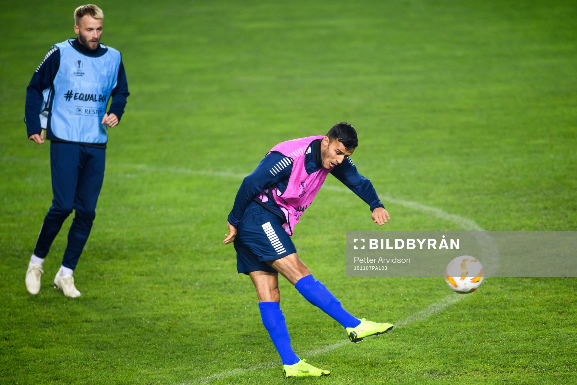 Harmet Singh of Sarpsborg 08 during a training session ahead of the Europa league match between Malmö FF and Sarpsborg 08 on November 7, 2018 in Malmö.