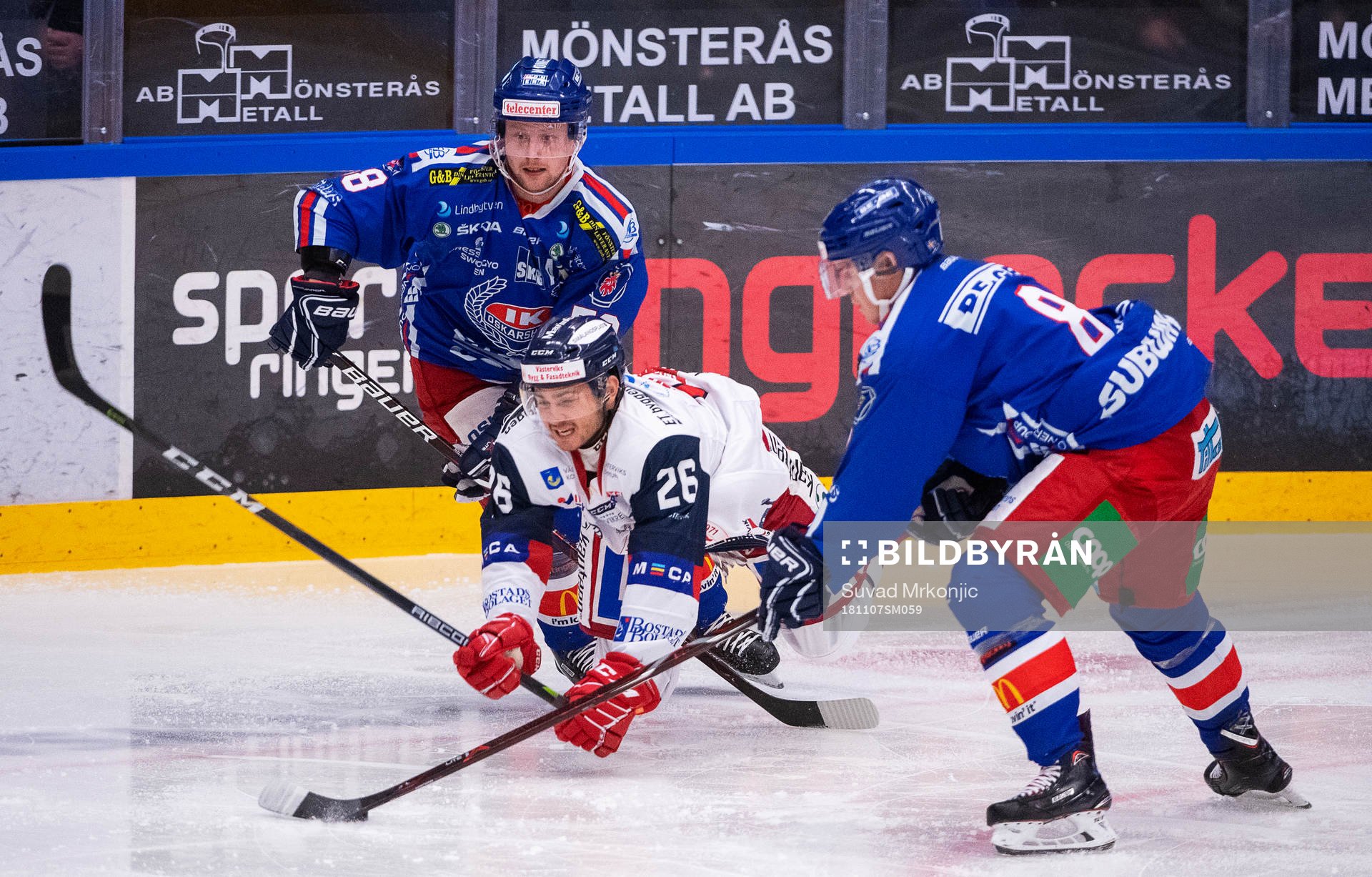 Västerviks Darren Nowick och Oskarshamns Emil Carnestad