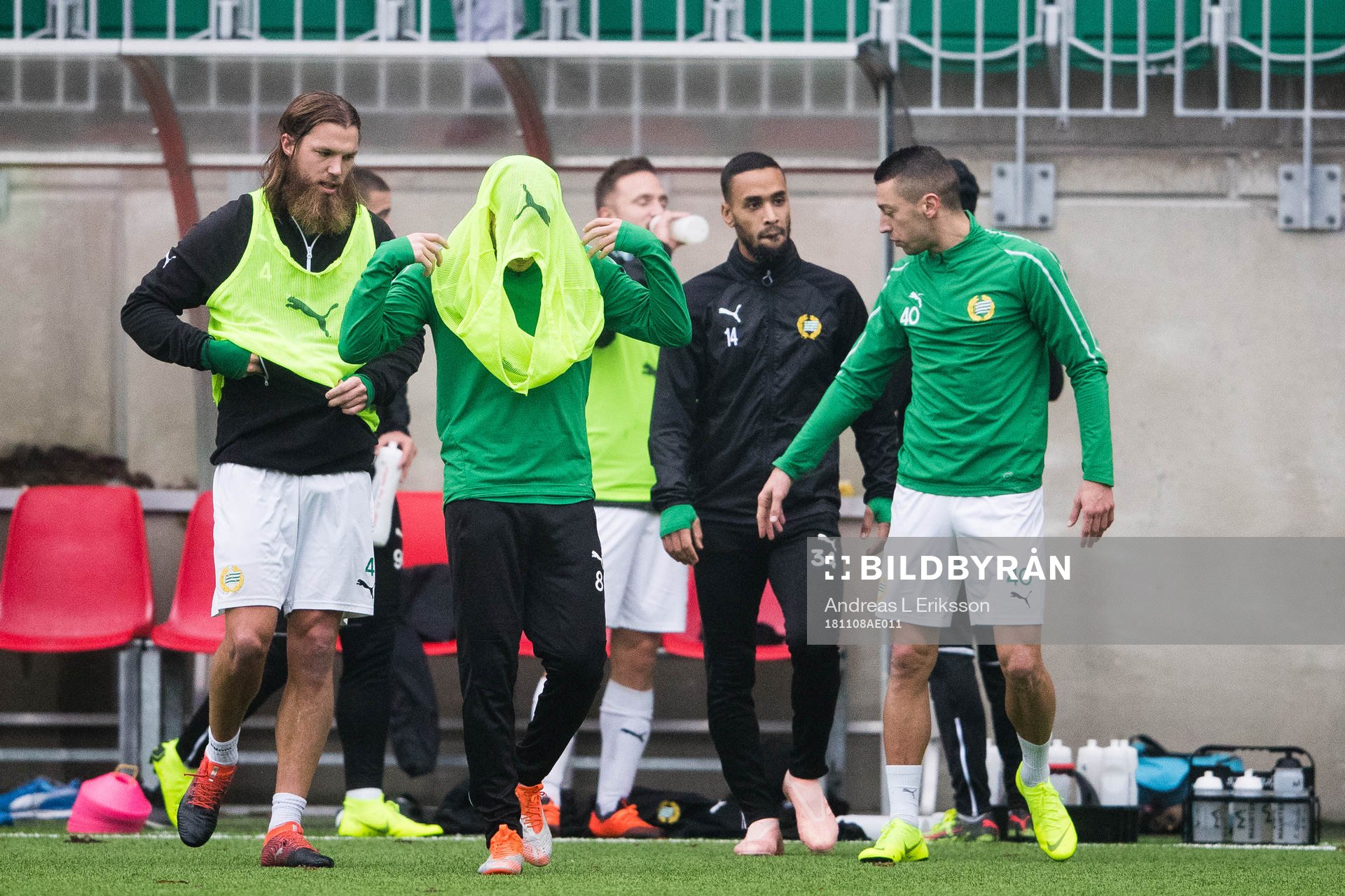 Hammarbys Björn Paulsen, Jeppe Andersen, Junes Barny och