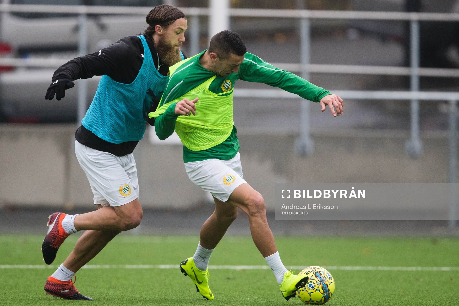 Hammarbys Björn Paulsen och Nikola Djurdjic