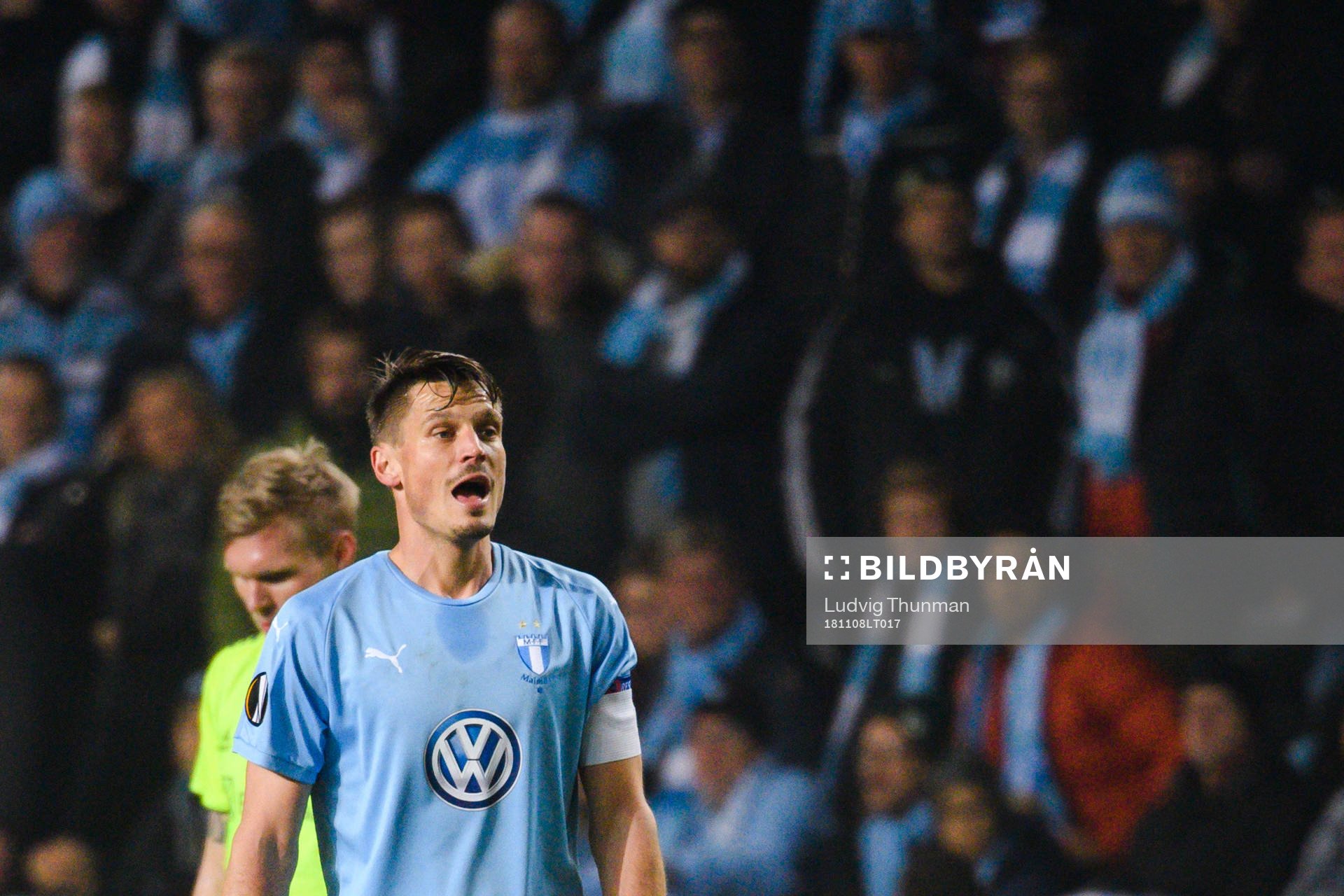 Markus Rosenberg of Malmö FF reacts