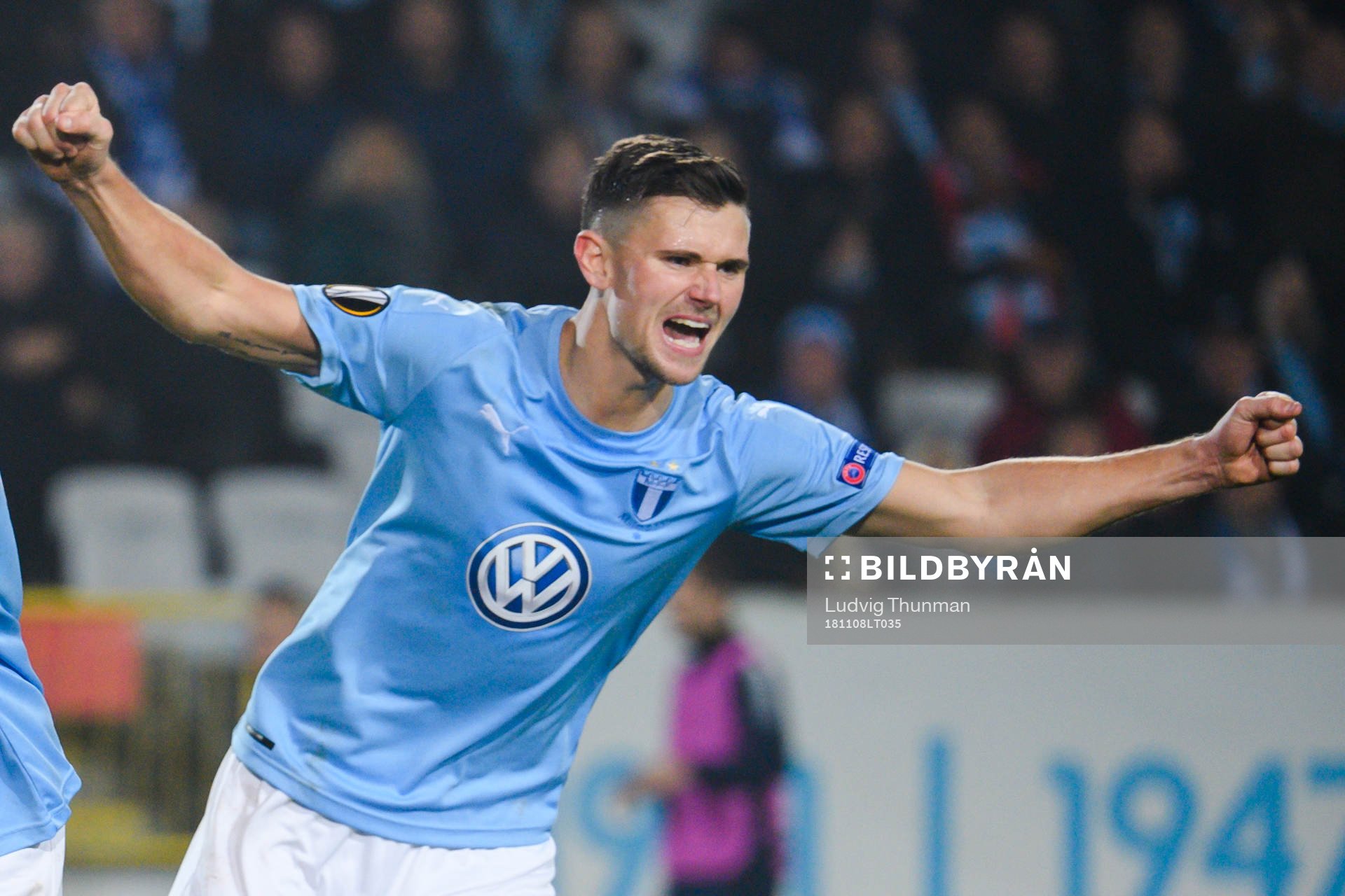 Marcus Antonsson of Malmö FF celebrates