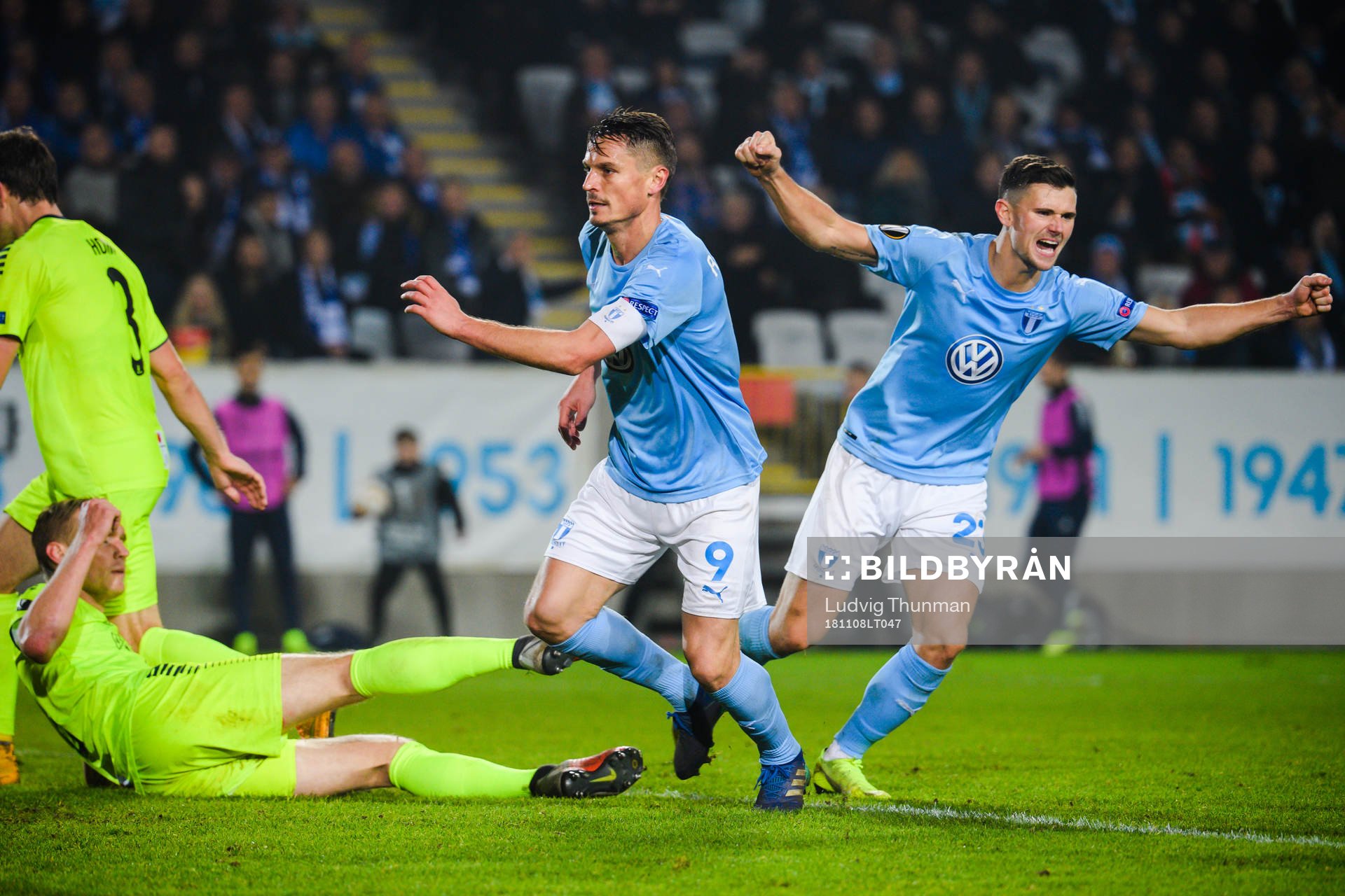 Markus Rosenberg and Marcus Antonsson of Malmö FF