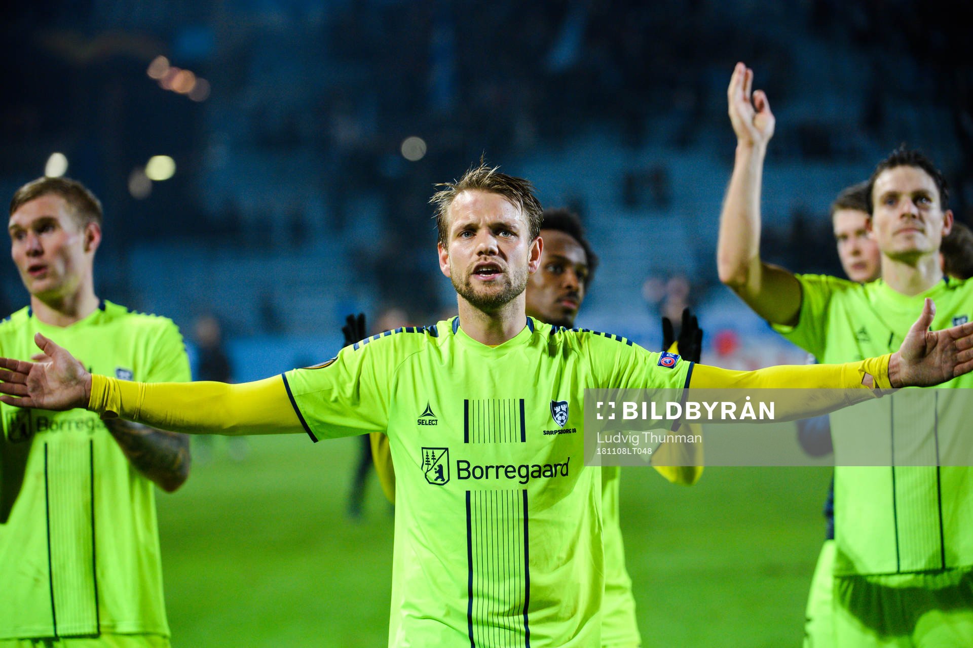 Ole Jørgen Halvorsen of Sarpsborg 08 celebrates