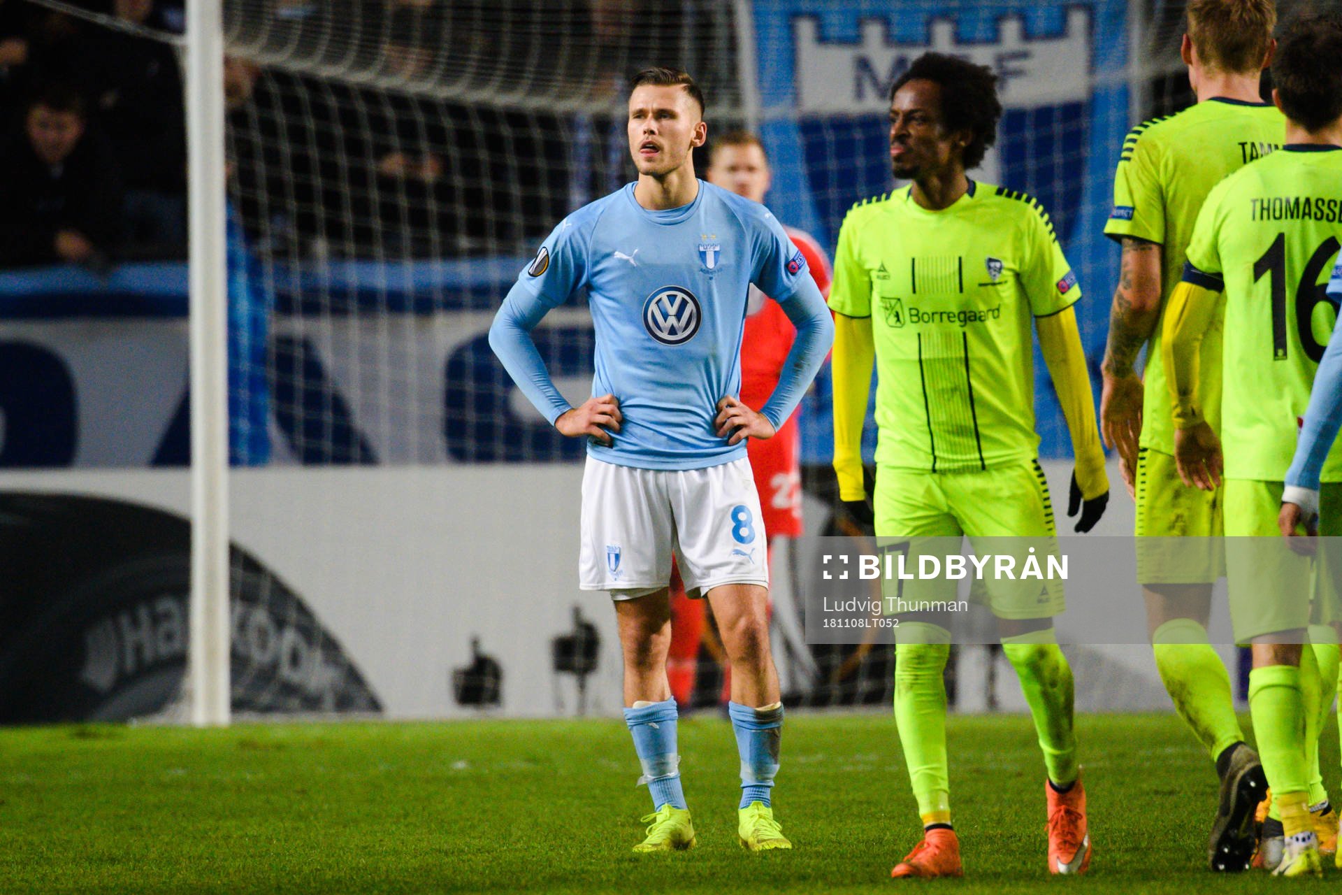 Arnór Ingvi Traustason of Malmö FF looks dejected