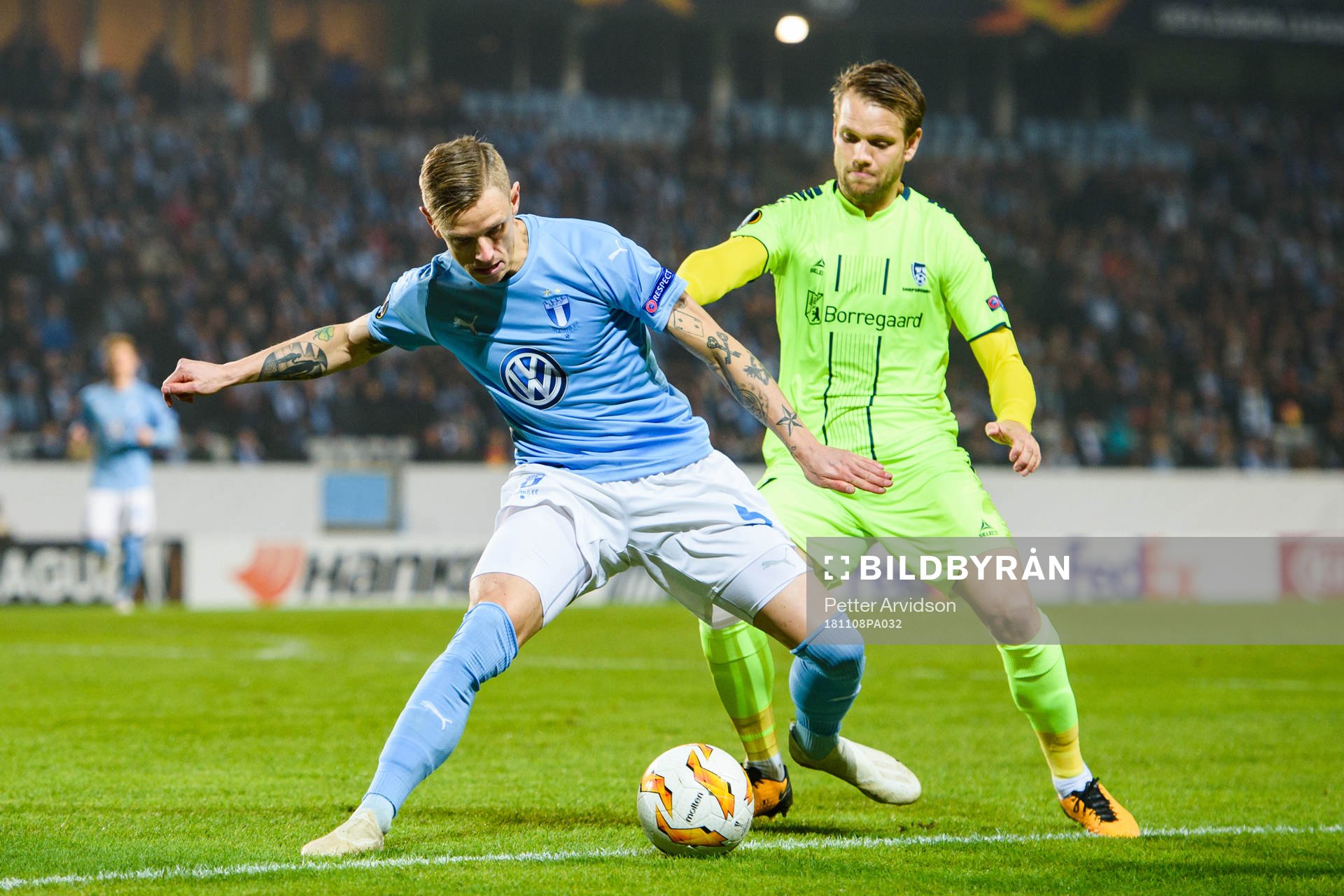 Sören Rieks of Malmö FF and Ole Jørgen Halvorsen of