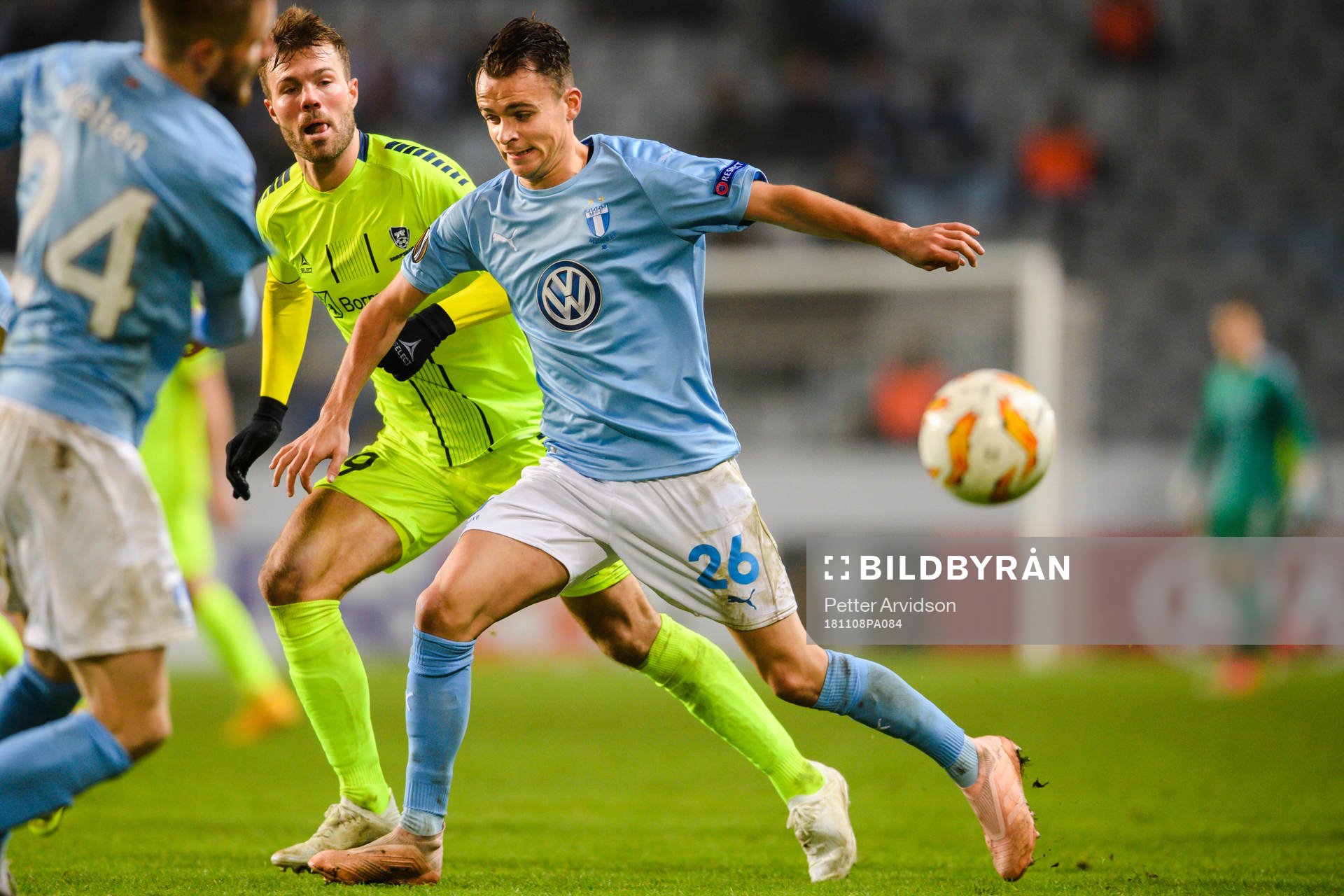 Patrick Mortensen of Sarpsborg 08 and Andreas Vindheim of