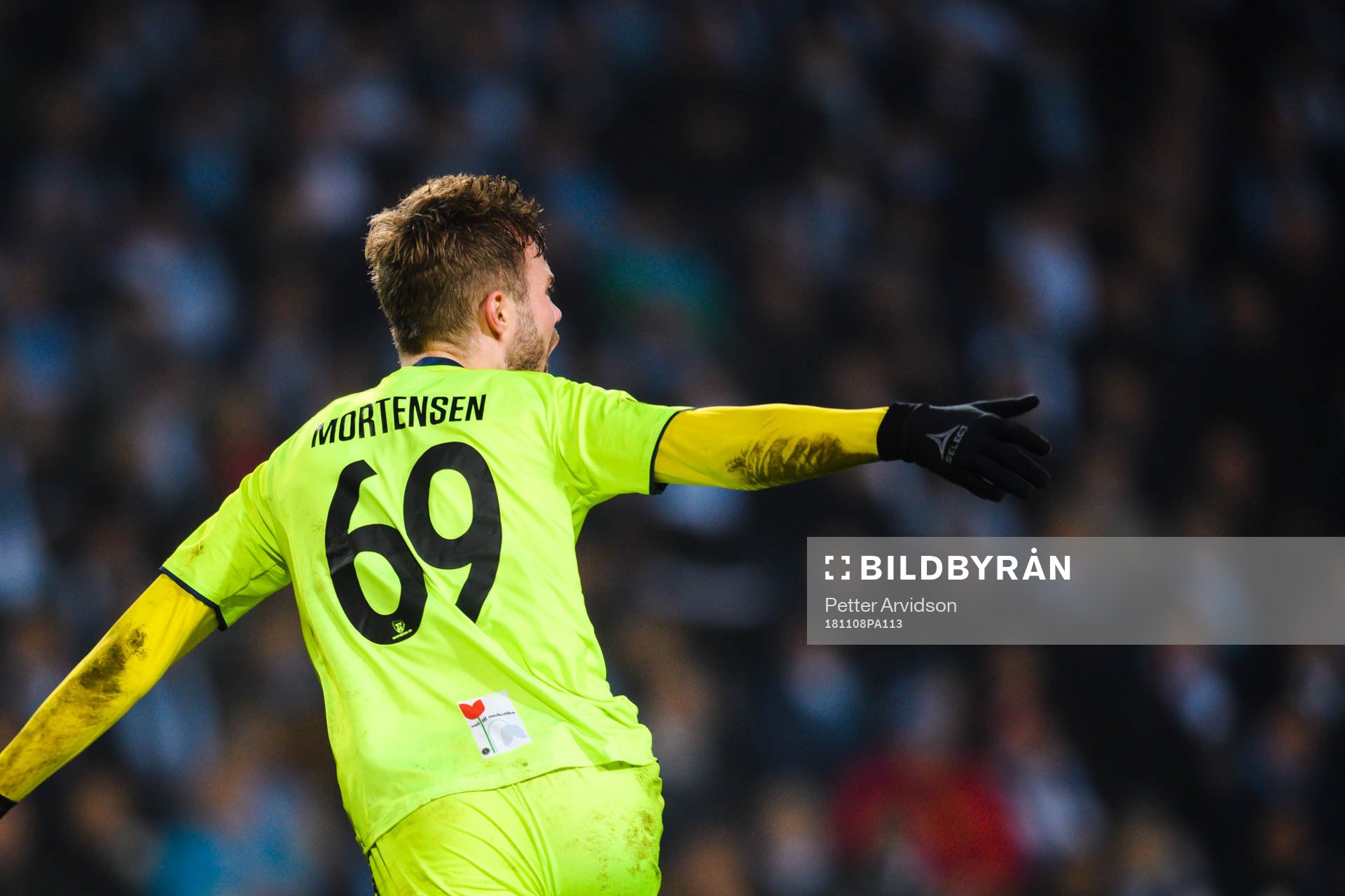 Patrick Mortensen of Sarpsborg 08 celebrates
