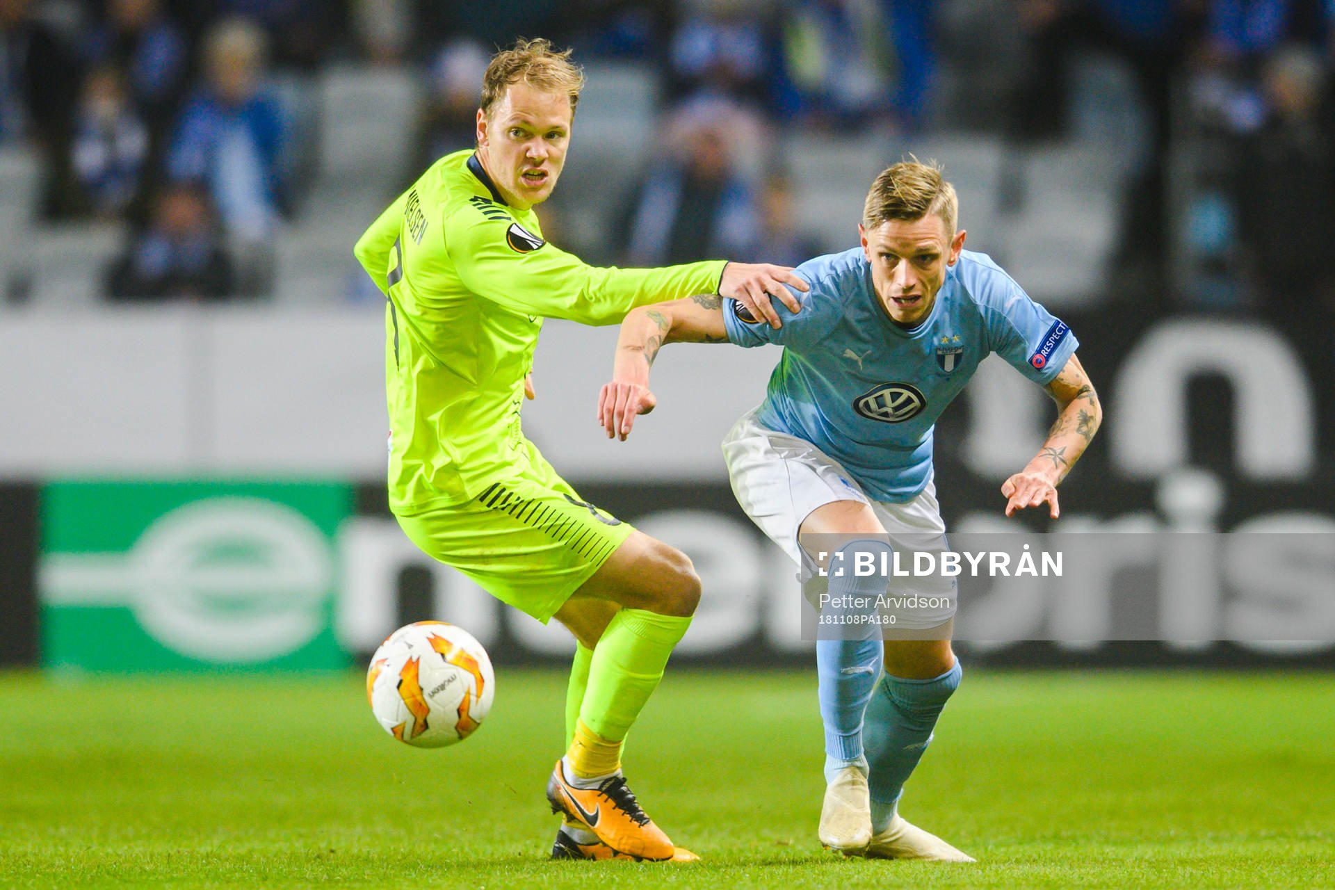 Matti Lund Nielsen of Sarpsborg 08 and Sören Rieks of