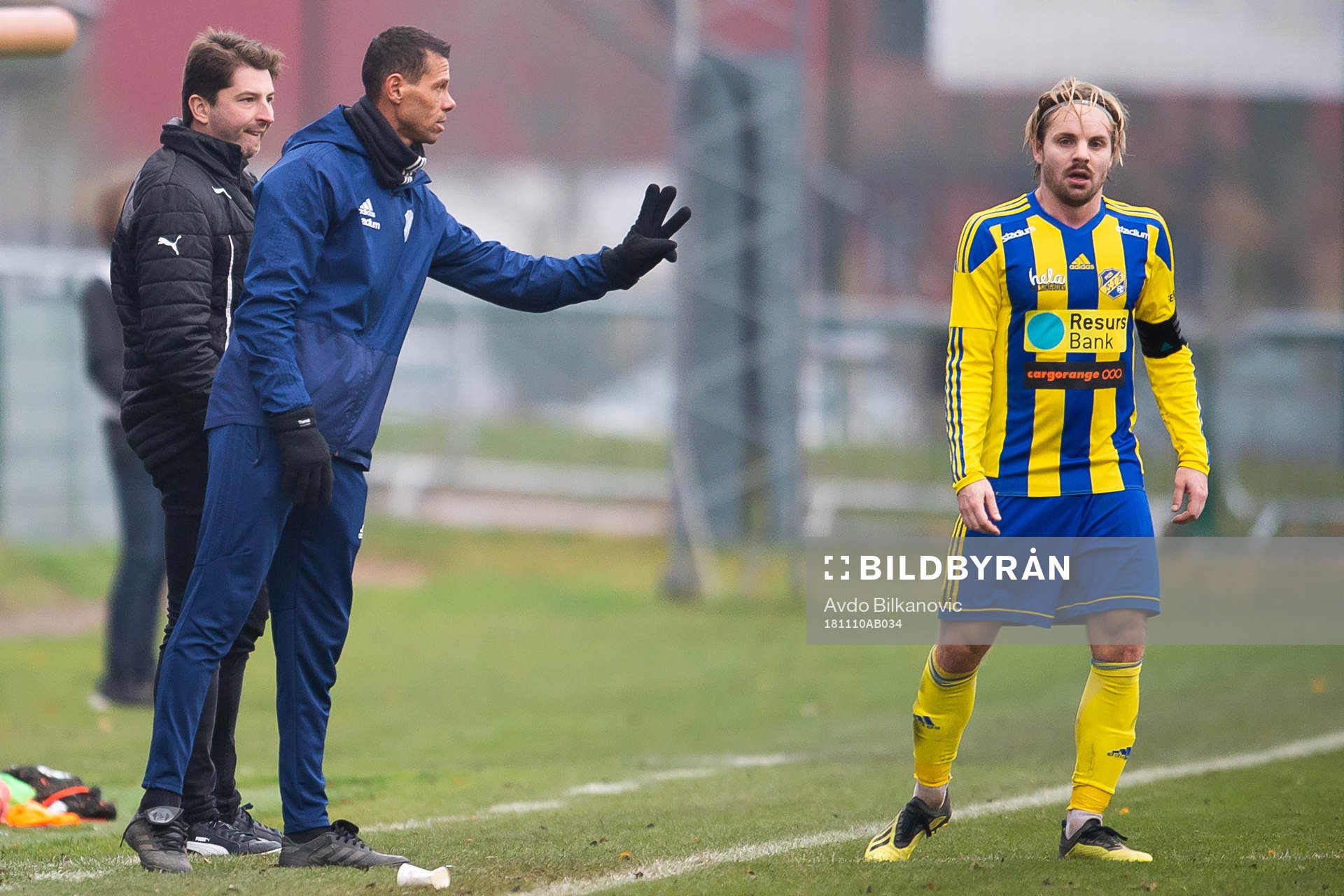 Eskilsminnes tränare Martin Pringle och Mathias Unkuri