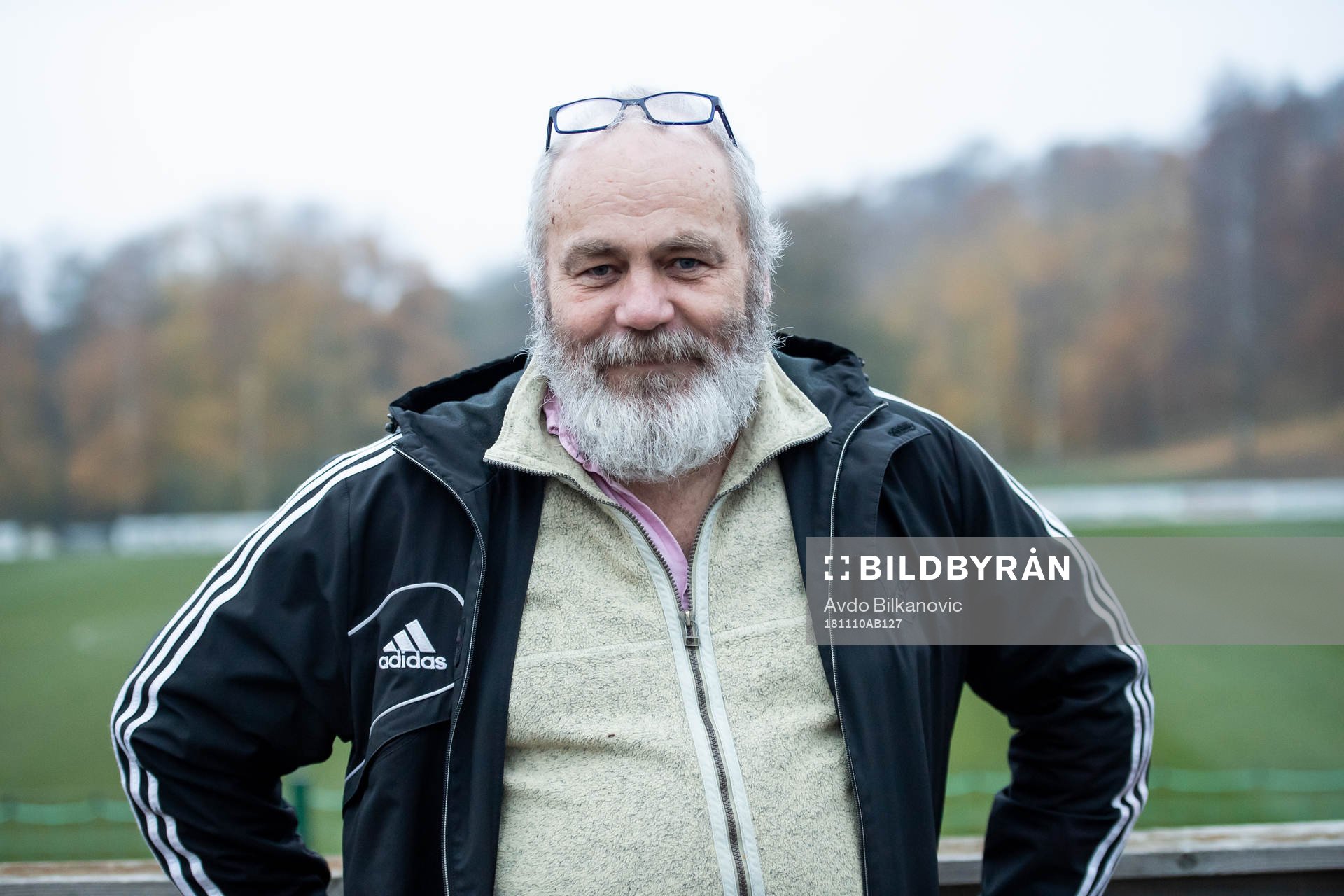 Eskilsminnes klubbdirektör Tommy Billqvist under fotbollsmatchen i Division 1 Södra mellan Eskilsminne och Mjällby den 10 november 2018 i Helsingborg.