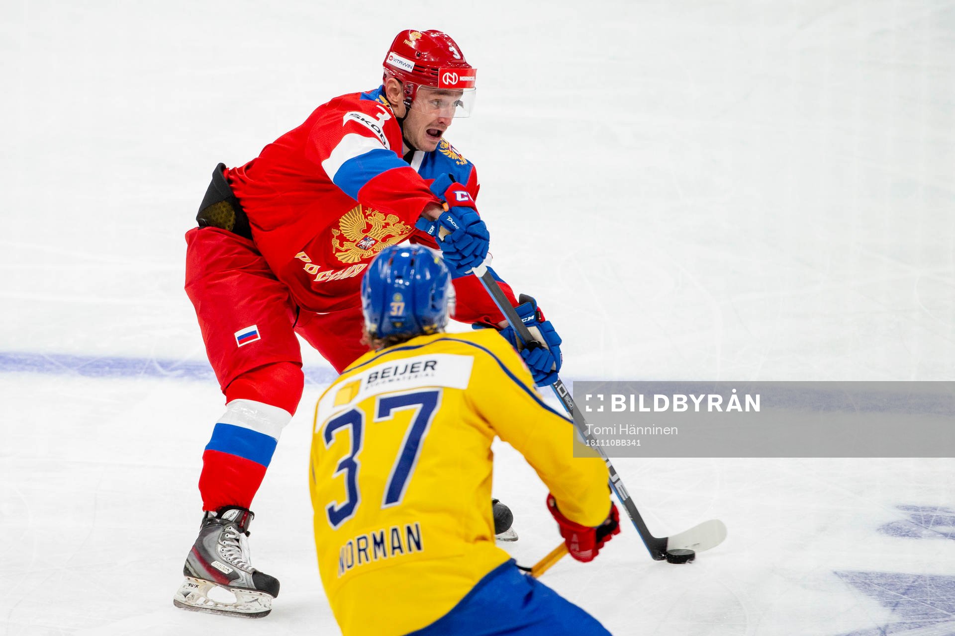 Dinar Khafizullin #3, RUS, John Norman #37, SWE