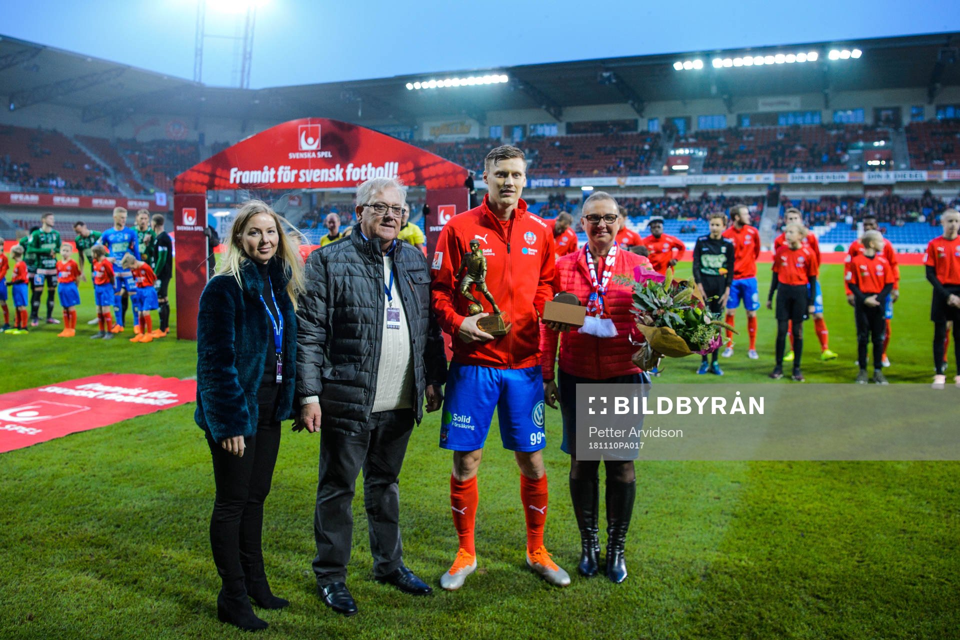 Helsingborgs Andri Runar Bjarnason  blir utsedd till Årets