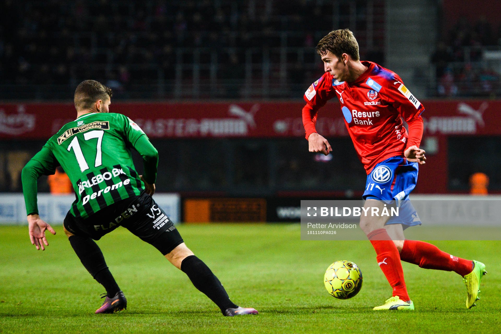 Varbergs Jakob Bergman och Helsingborgs Adam Eriksson