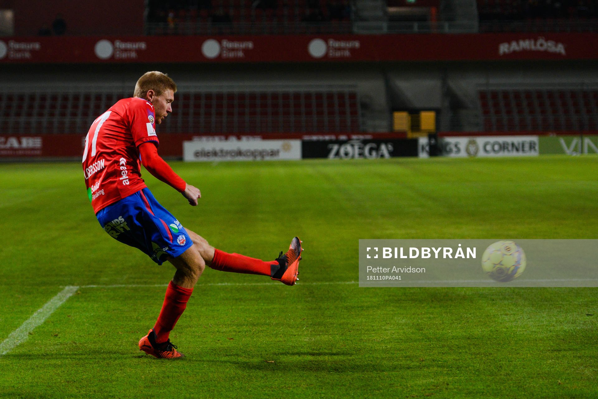 Helsingborgs Markus Holgersson gör 1-1