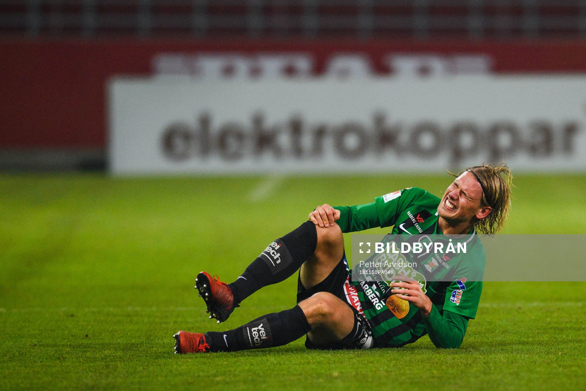 Varbergs Hampus Zackrisson har ont