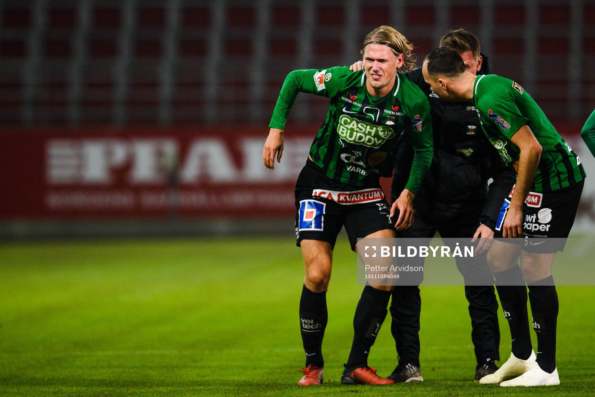 Varbergs Hampus Zackrisson har ont