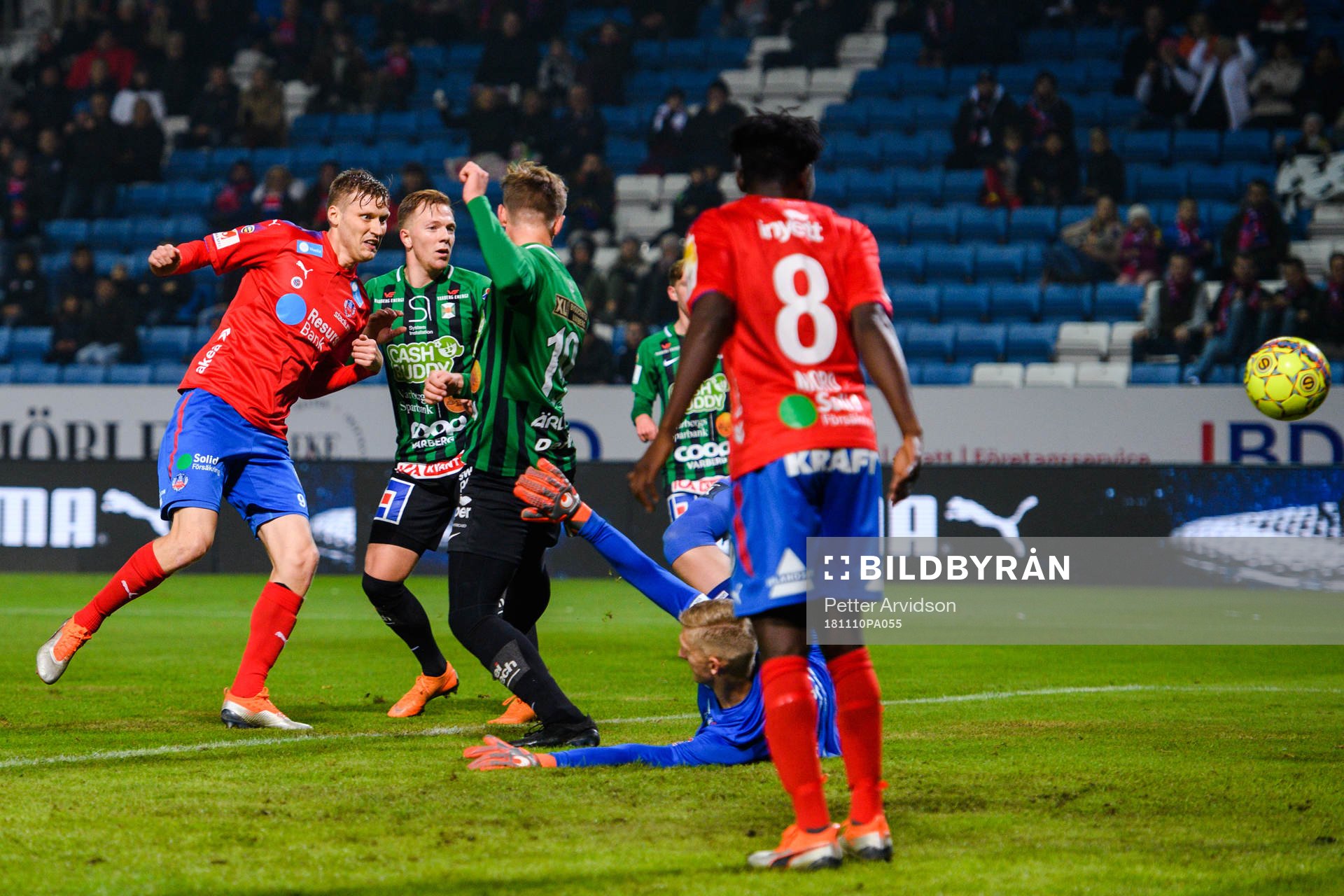 Helsingborgs Andri Runar Bjarnason  gör 3-1