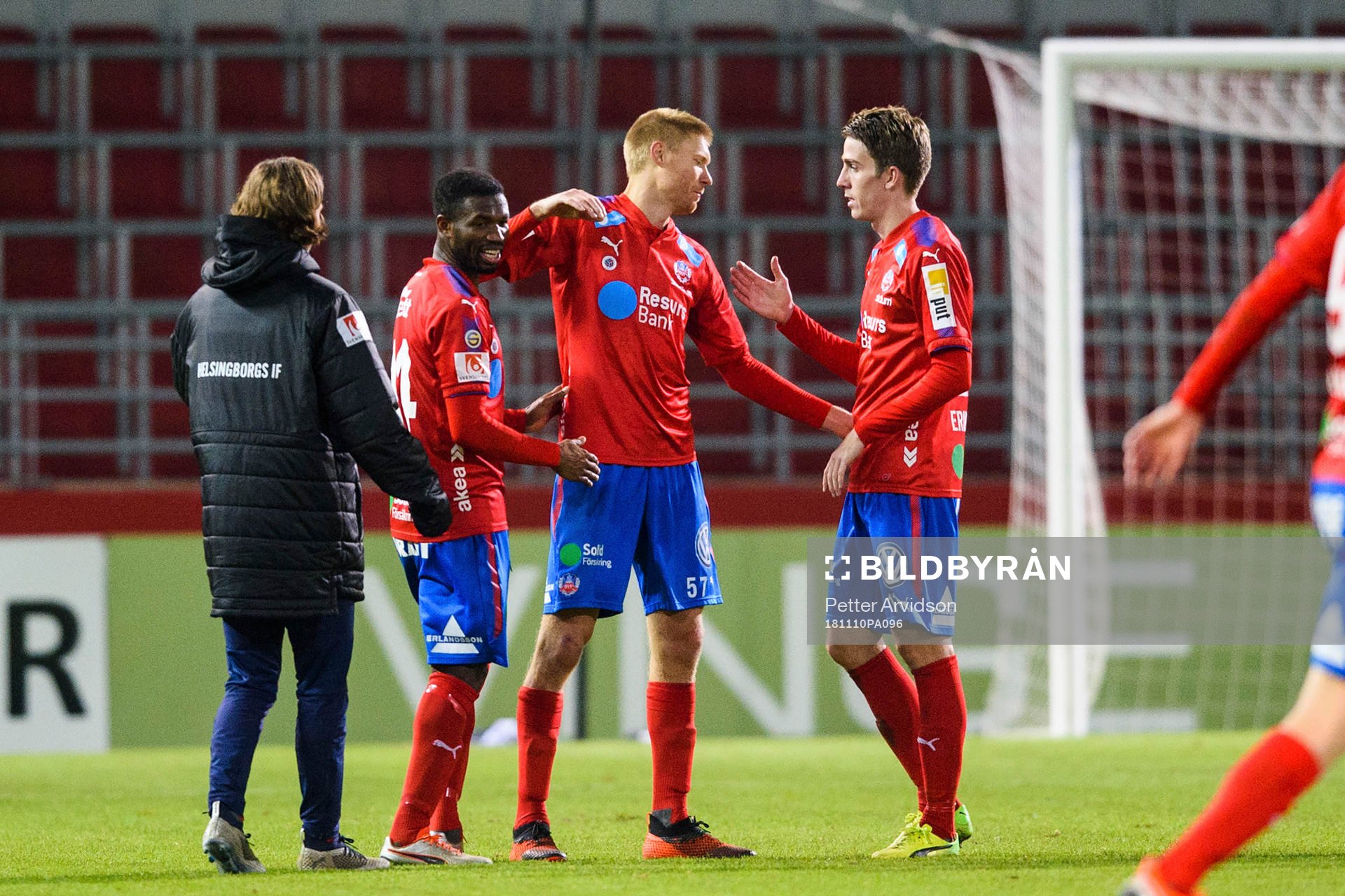 Helsingborgs Mohammed Abubakari, Markus Holgersson och Adam