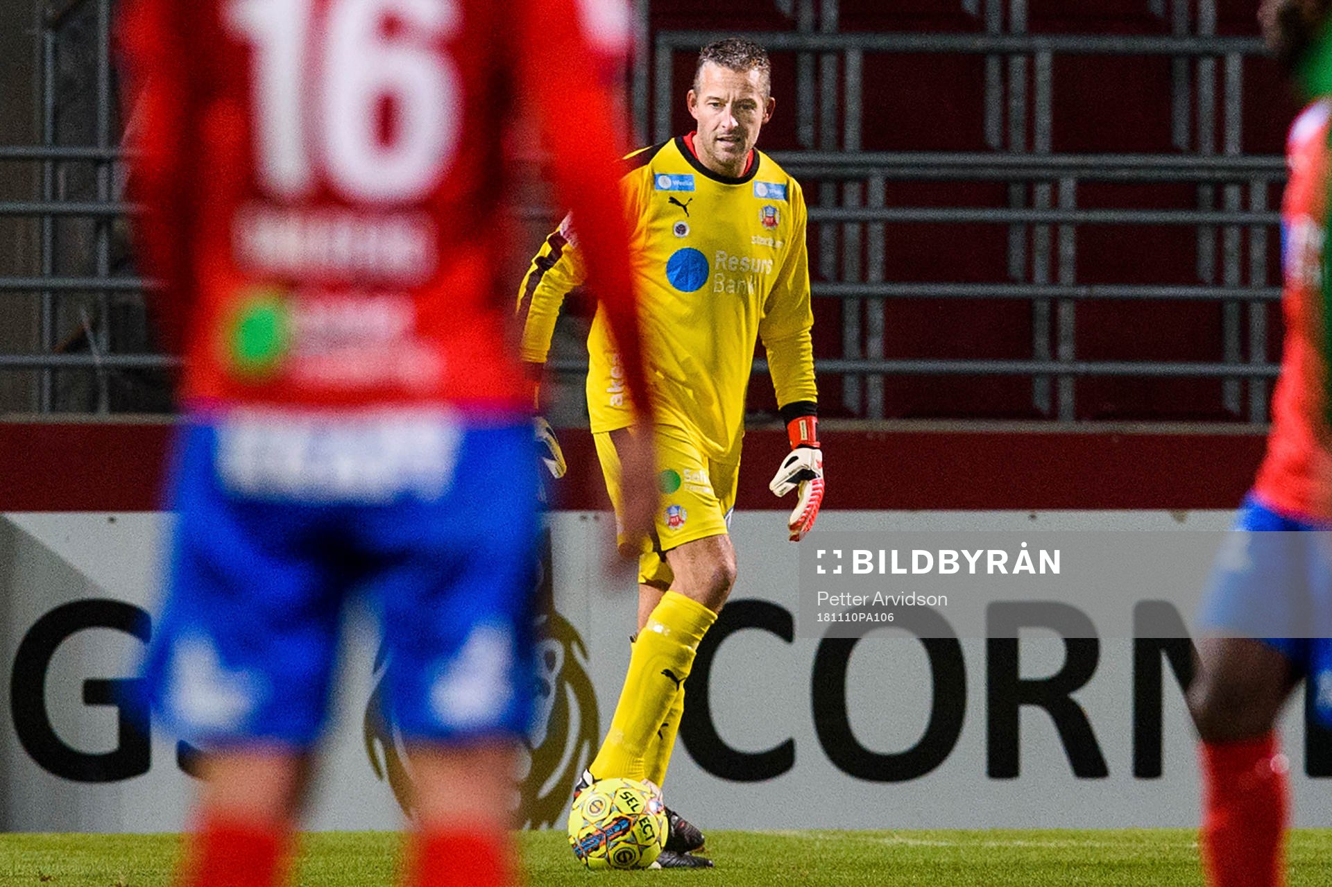 Målvakt och målvaktstränare Daniel Andersson som gör