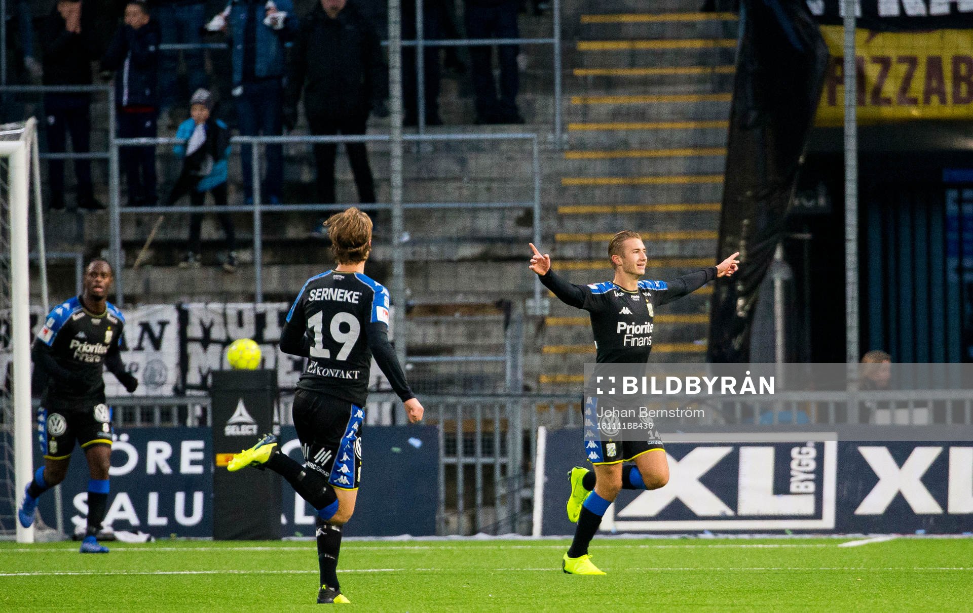 IFK Göteborgs Benjamin Nygren gör 0-1 och jublar