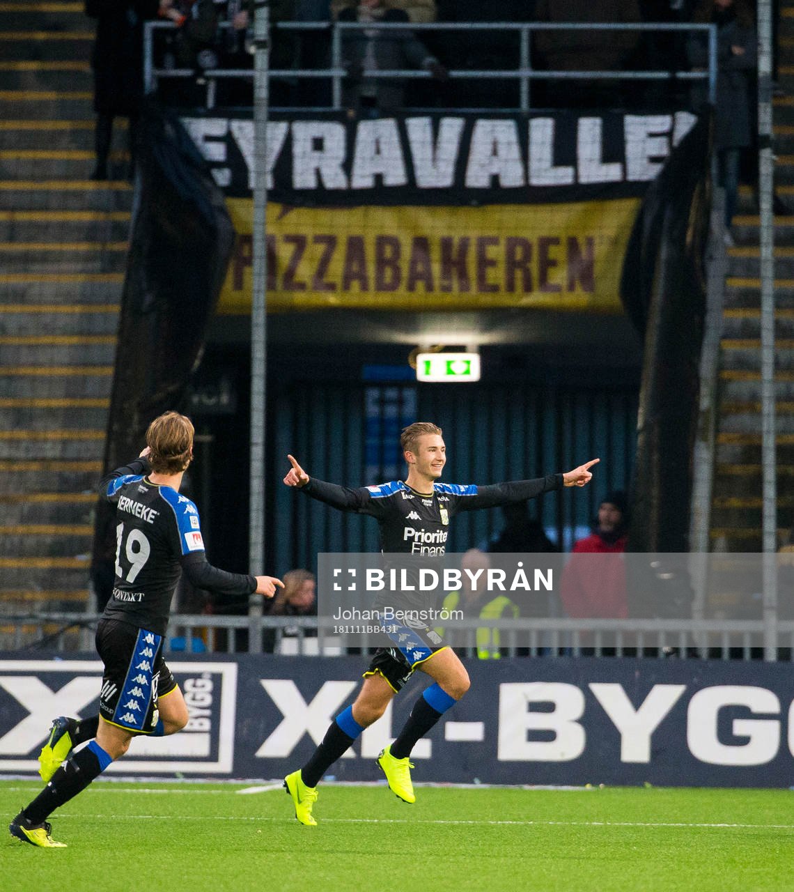 IFK Göteborgs Benjamin Nygren gör 0-1 och jublar