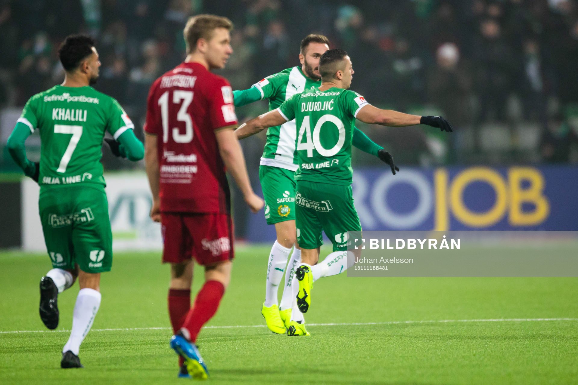 Hammarbys Nikola Djurdjic jublar