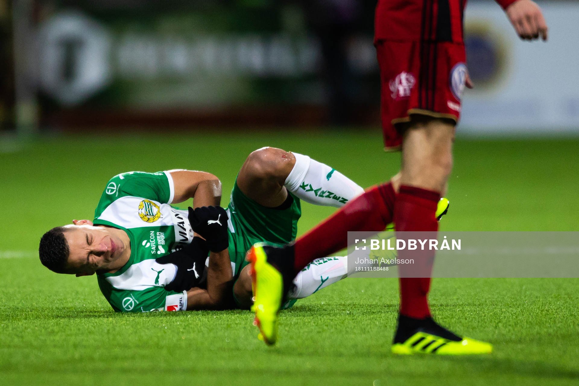 Hammarbys Nikola Djurdjic har ont