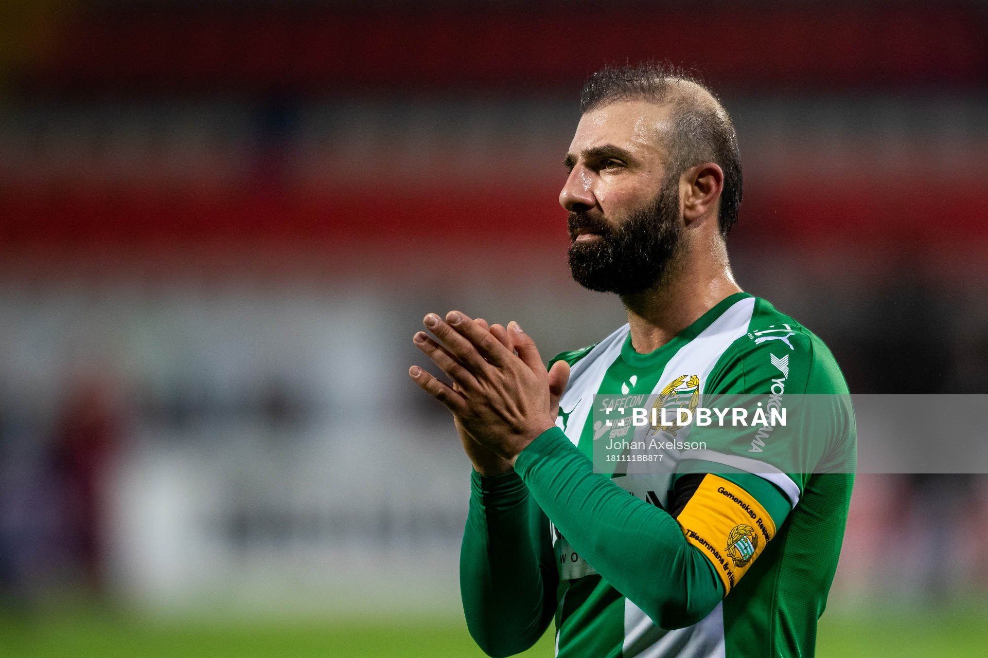 Hammarbys Kennedy Bakircioglu  tackar publiken