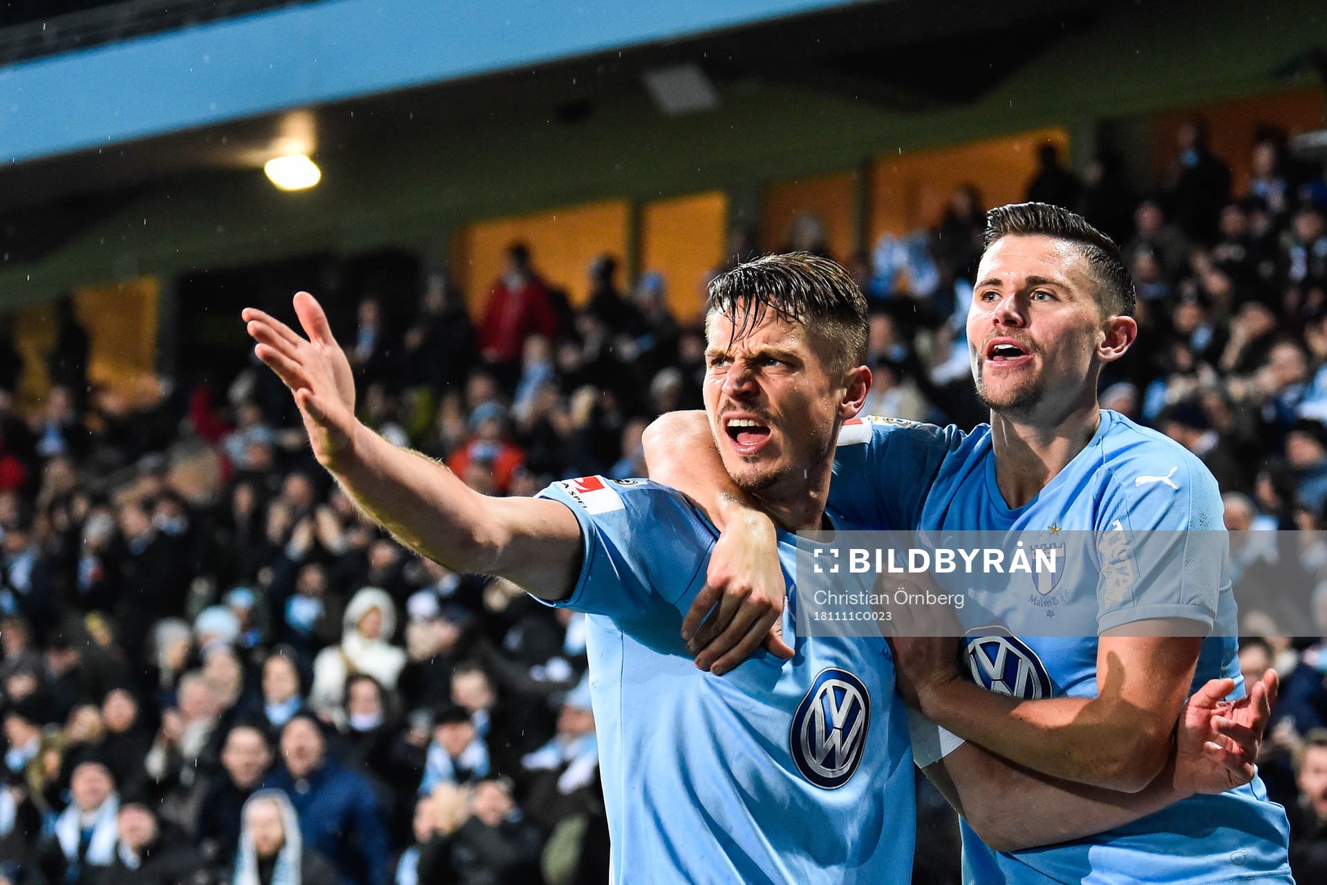 Malmö FFs Markus Rosenberg och Marcus Antonsson jublar