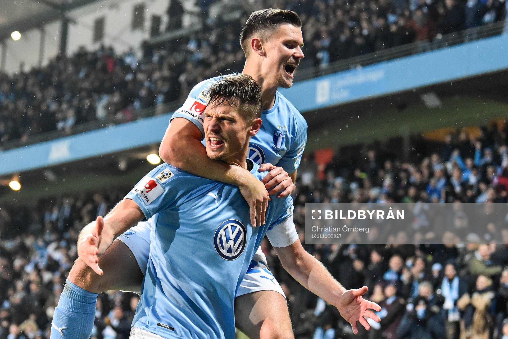 Malmö FFs Markus Rosenberg och Marcus Antonsson jublar