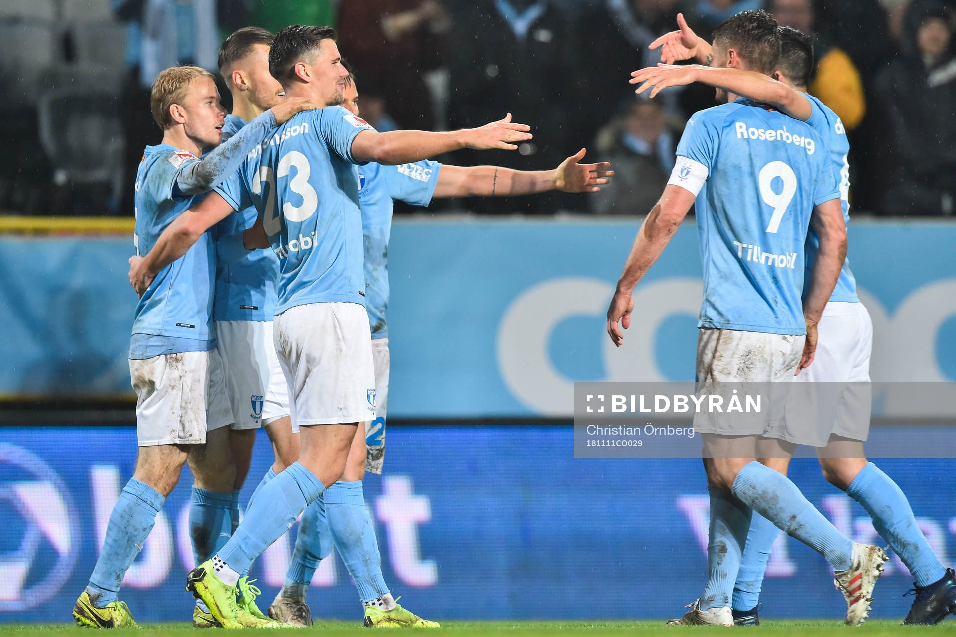 Malmö FFs Marcus Antonsson och Markus Rosenberg jublar med