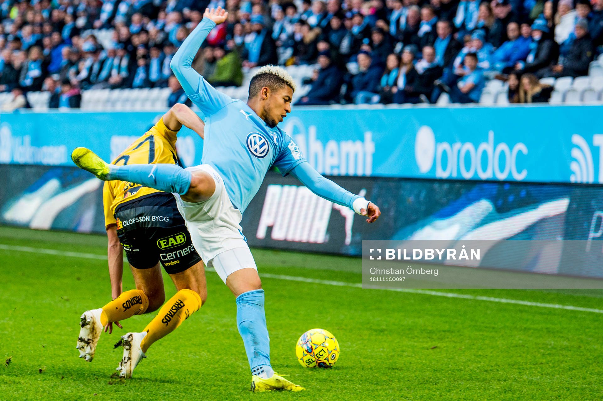 Malmö FFs Romain Gall och Elfsborgs Frederik Holst