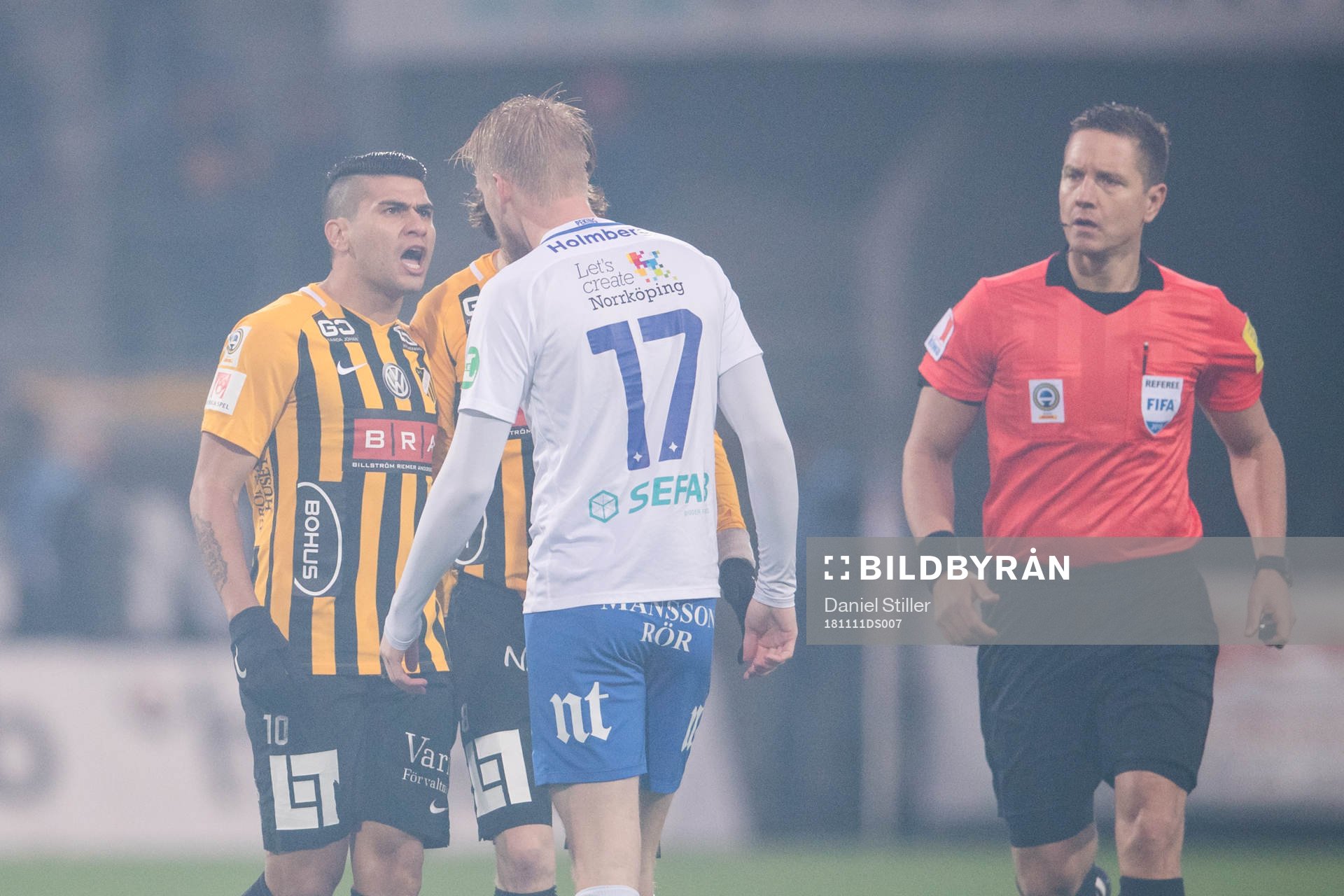Häckens Paulinho och Norrköpings Kalle Holmberg