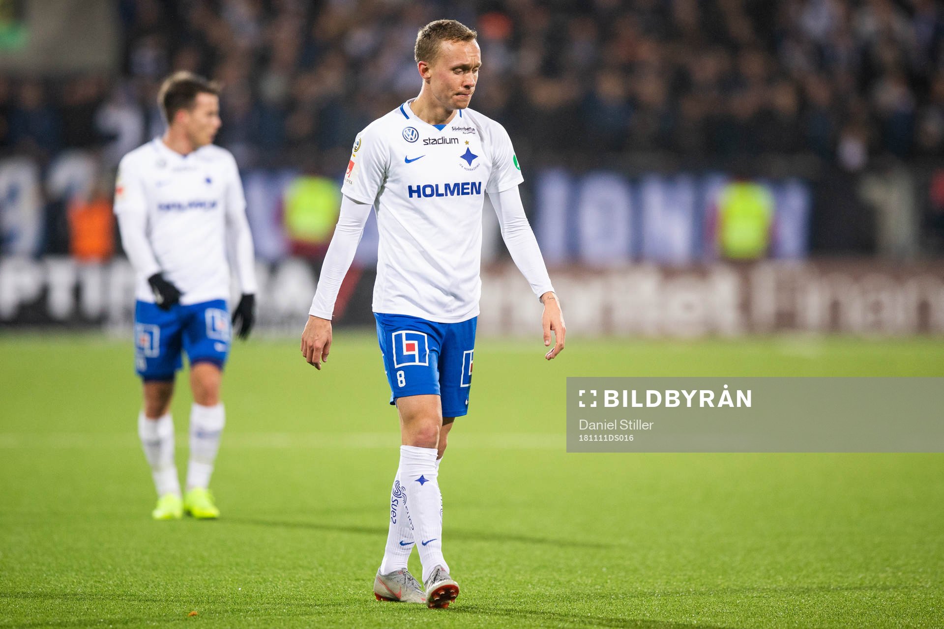 Norrköpings Gudmundur Thorarinsson deppar