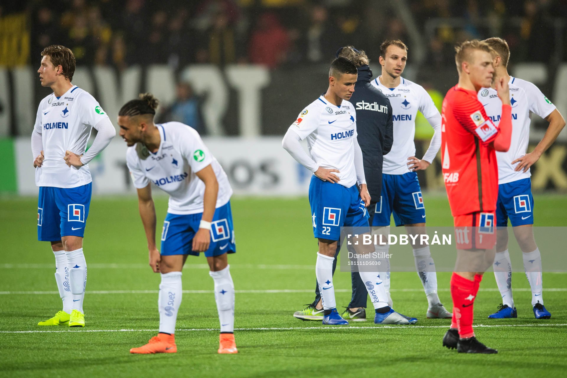 Norrköpings Alexander Fransson och Ian Smith väntar på