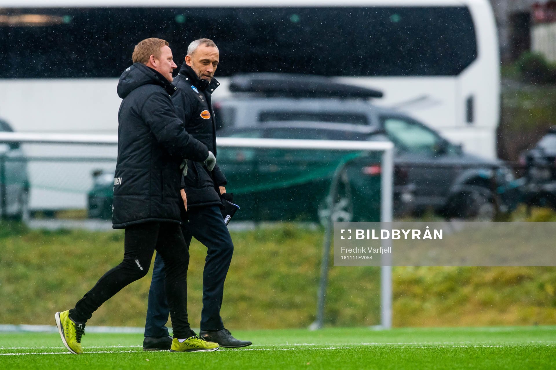 Espen Olsen, head coach of Strømmen and Lars Bohinen, head