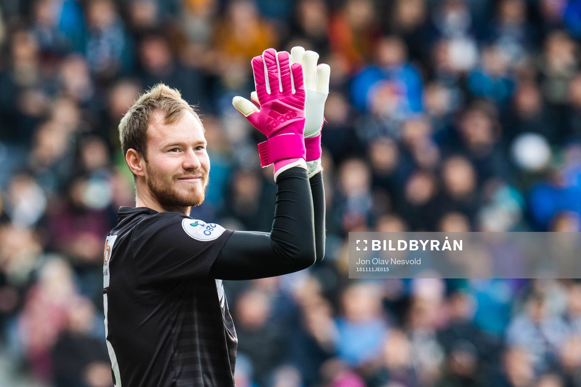 Goalkeeper Aleksei Gorodovoy of Kongsvinger during the OBOS-ligaen match between Viking and Kongsvinger on November 11, 2018 in Stavanger.