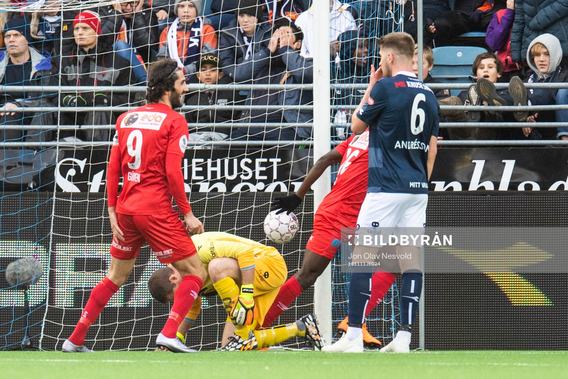 Goalkeeper Iven Austbø of Viking reacts after