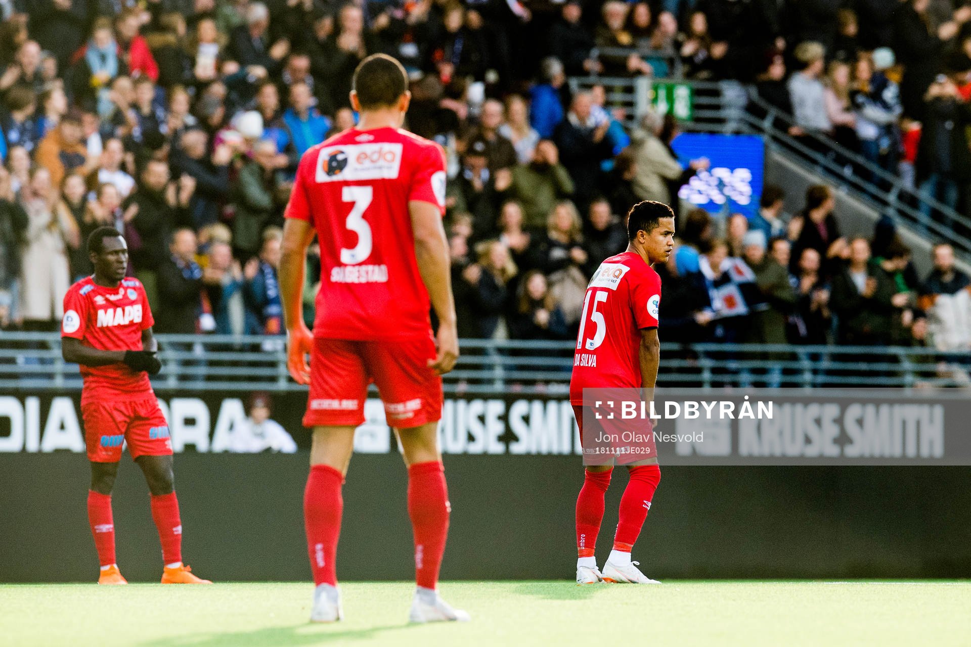 Marlon Mateus Da Silva of Kongsvinger looks dejected