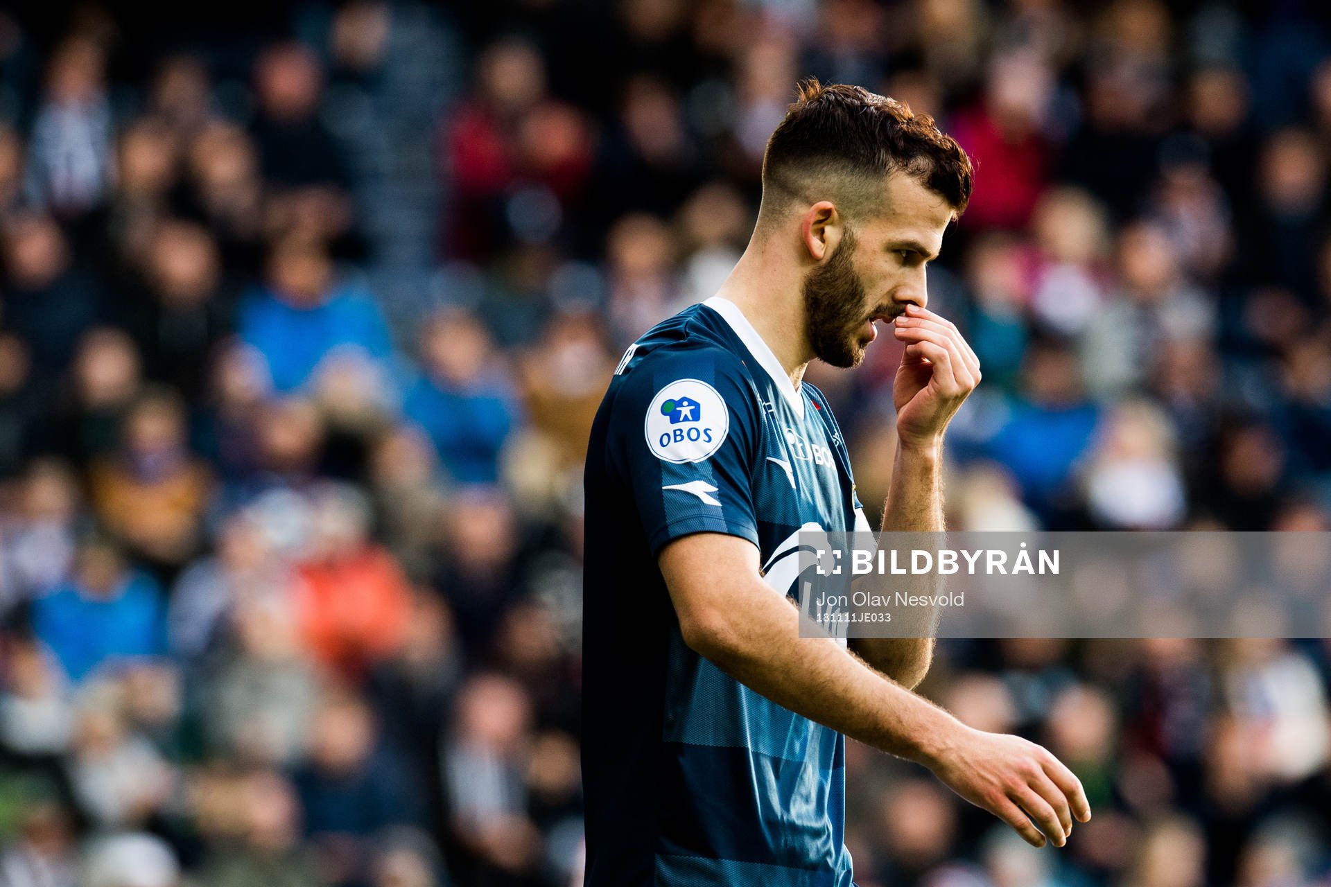 Zlatko Tripic of Viking looks dejected