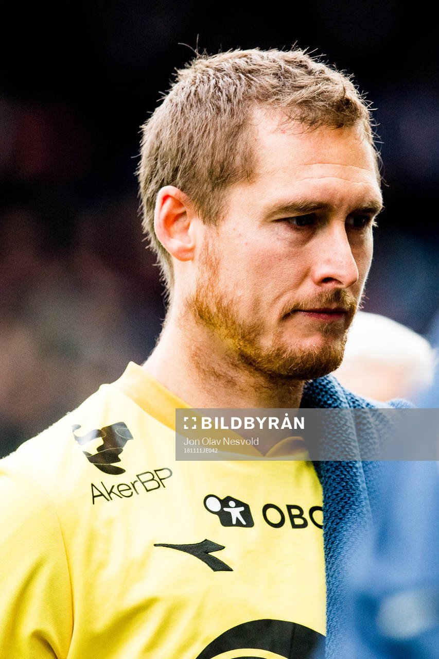 Goalkeeper Iven Austbø of Viking looks dejected in the